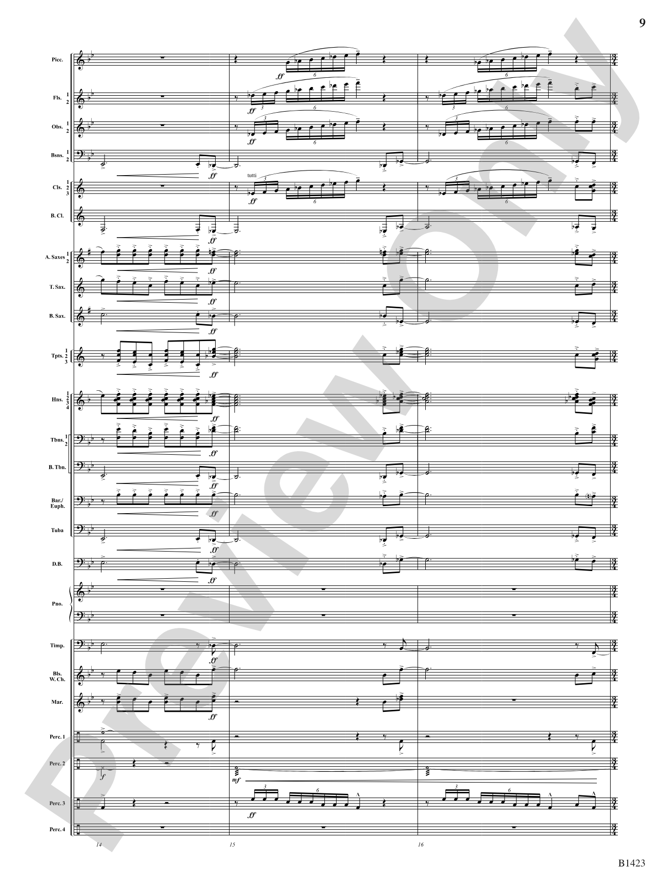 Dakota Fanfare: Concert Band Conductor Score & Parts