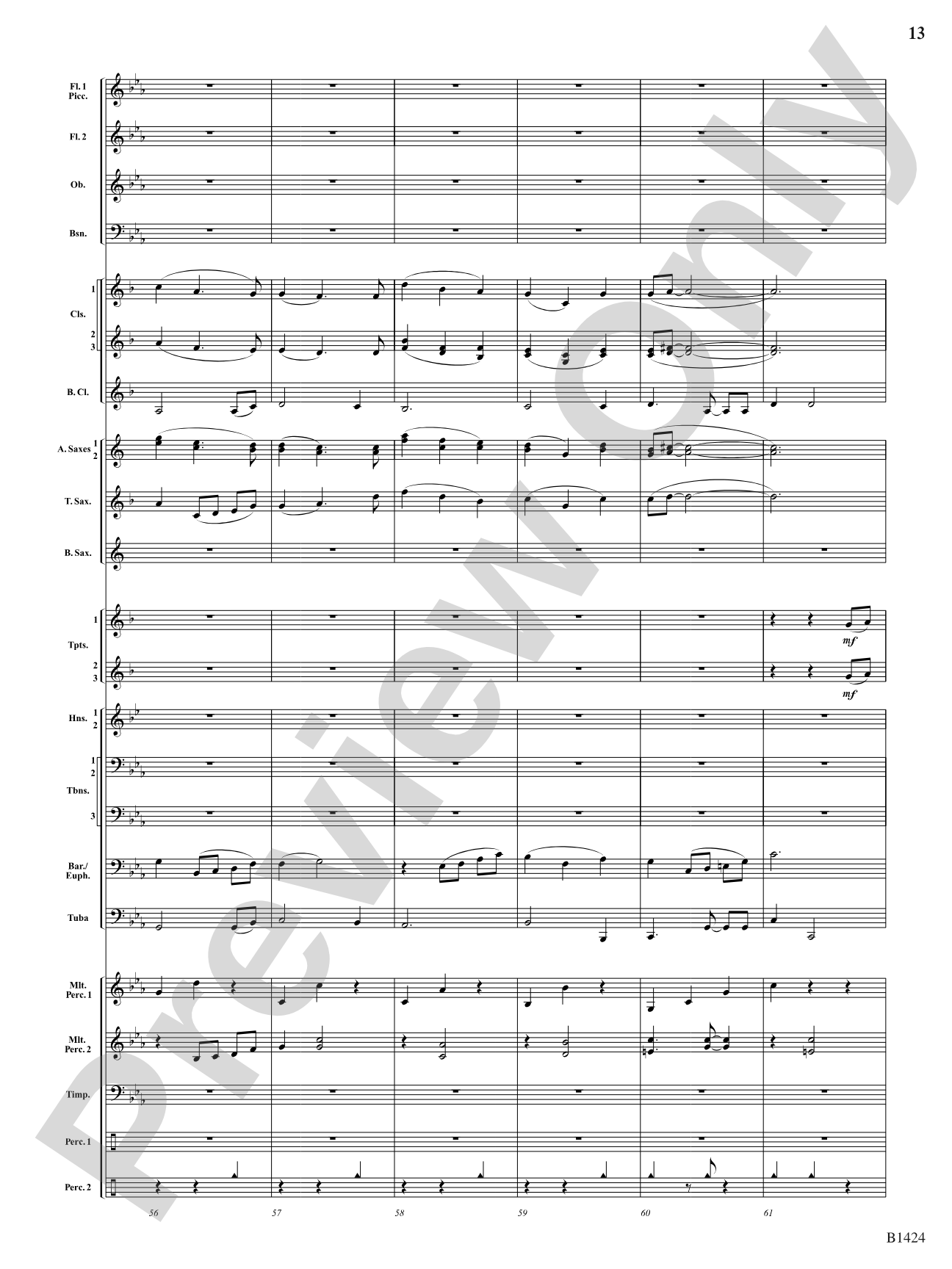 But Joy Comes...: Concert Band Conductor Score & Parts