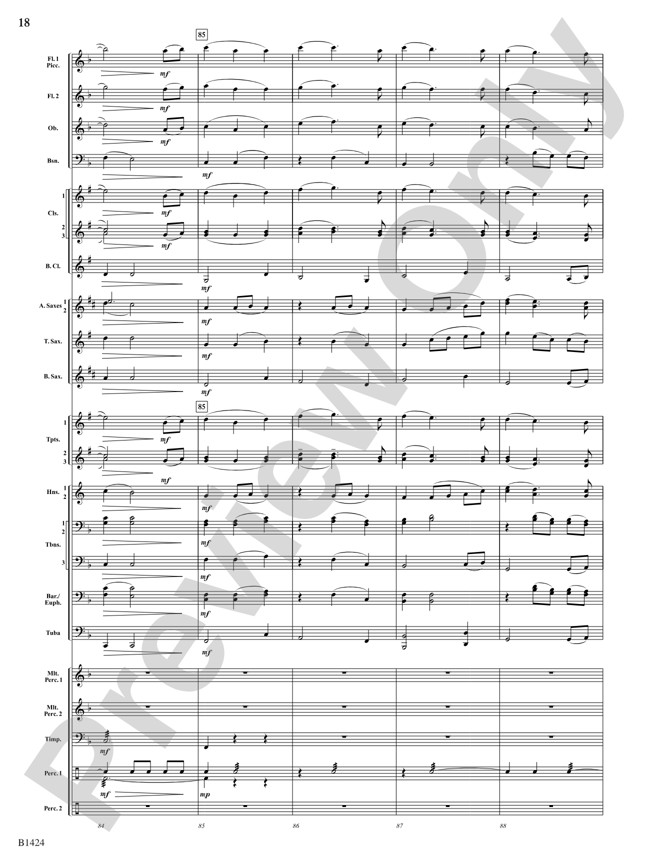 But Joy Comes...: Concert Band Conductor Score & Parts