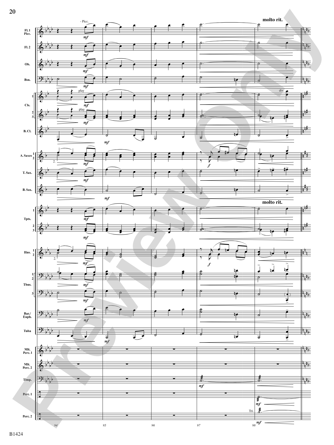 But Joy Comes...: Concert Band Conductor Score & Parts