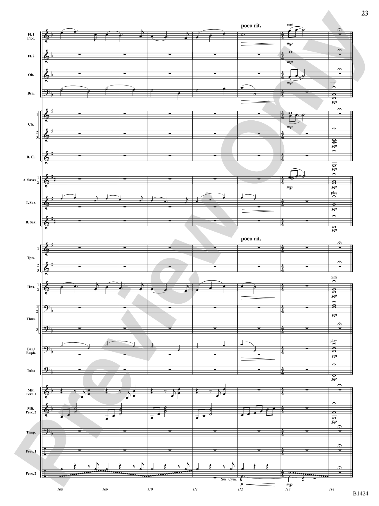But Joy Comes...: Concert Band Conductor Score & Parts