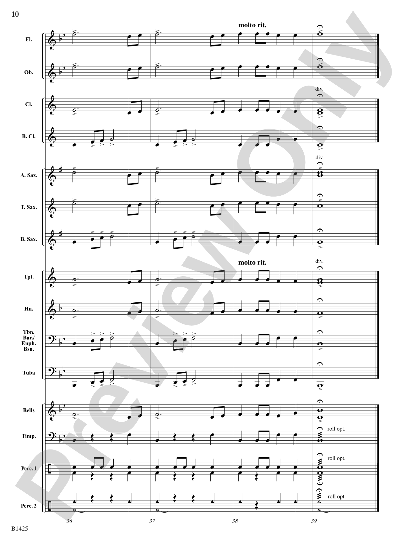 Fanfare on "Ode to Joy" from Symphony No. 9: Concert Band Conductor Score & Parts