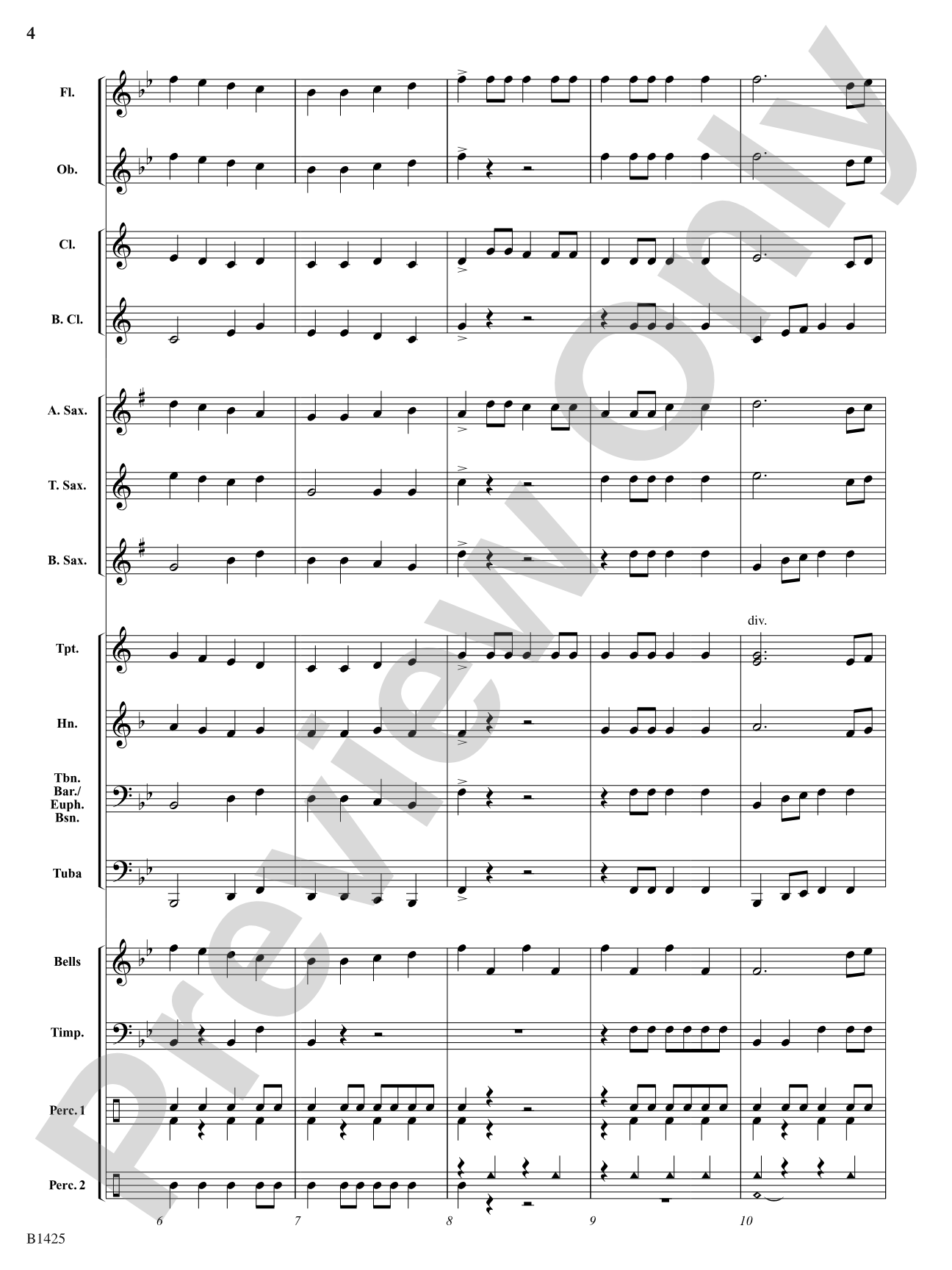 Fanfare on "Ode to Joy" from Symphony No. 9: Concert Band Conductor Score & Parts