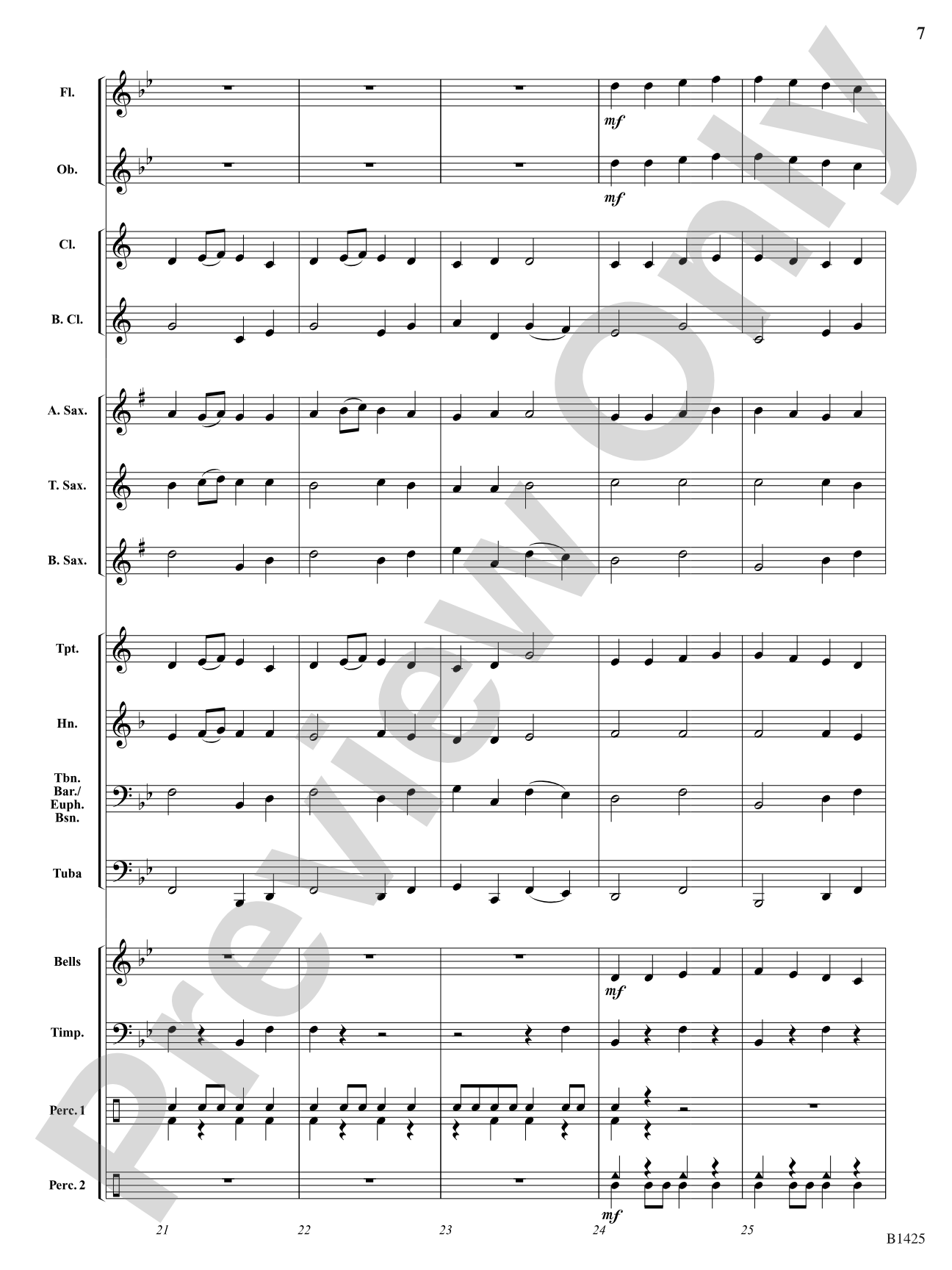 Fanfare on "Ode to Joy" from Symphony No. 9: Concert Band Conductor Score & Parts