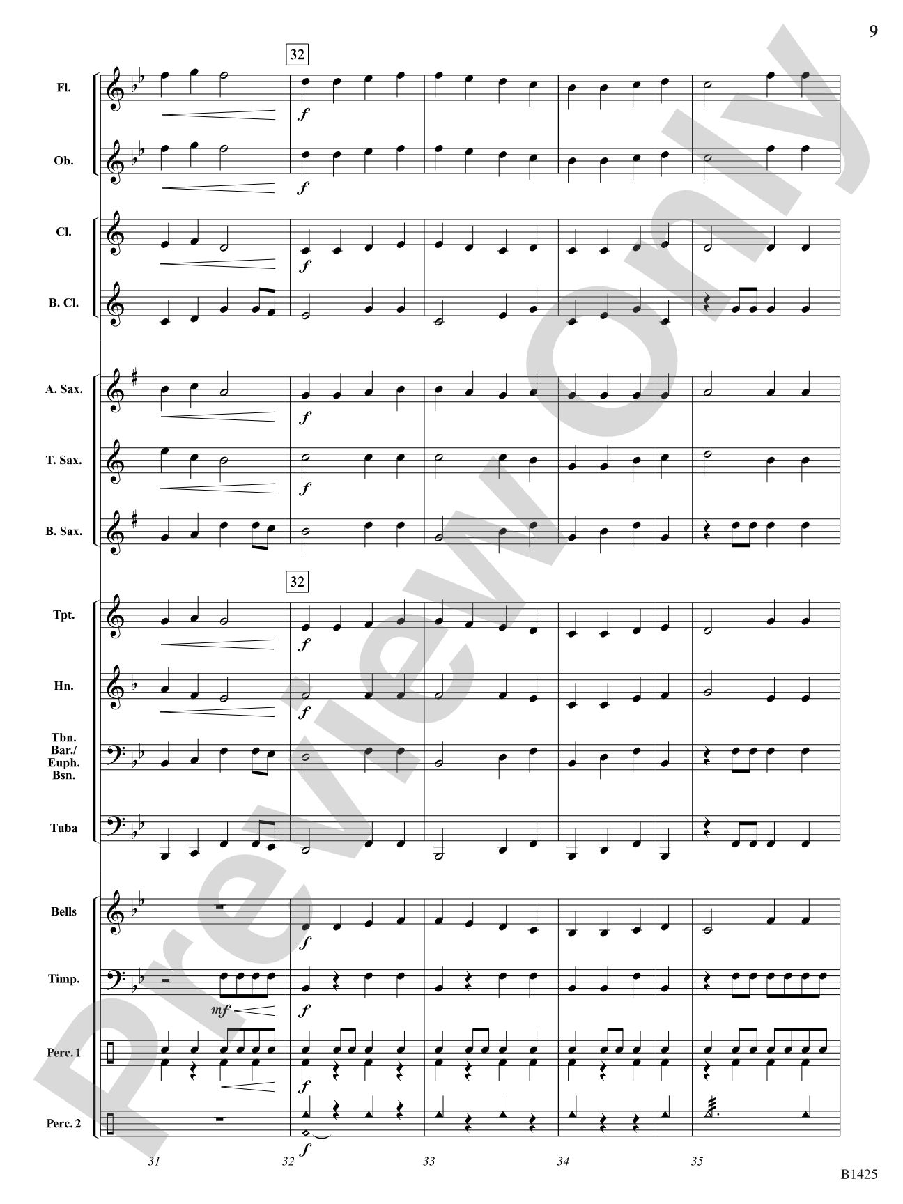 Fanfare on "Ode to Joy" from Symphony No. 9: Concert Band Conductor Score & Parts