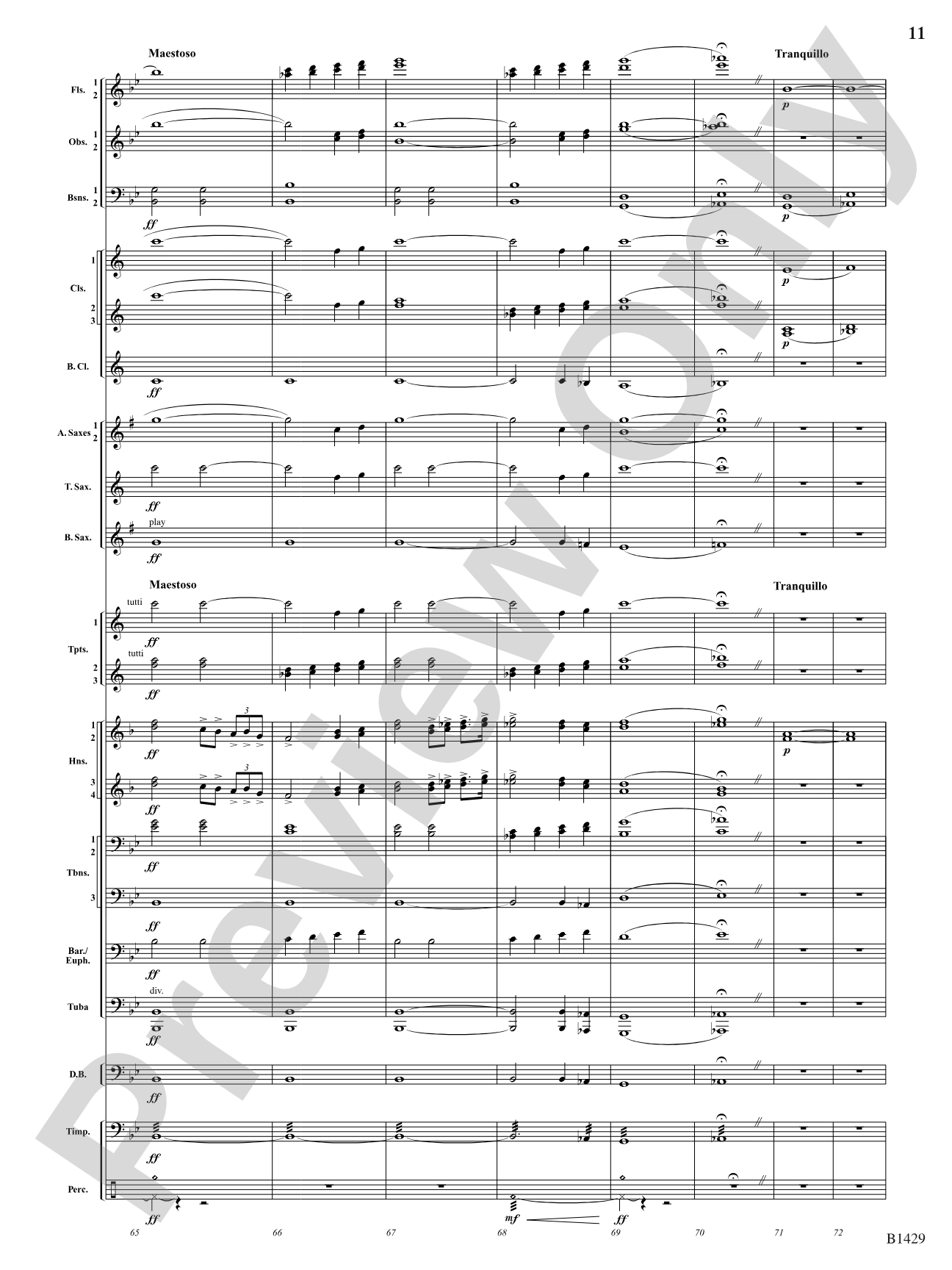 Silence Overwhelmed: Concert Band Conductor Score & Parts