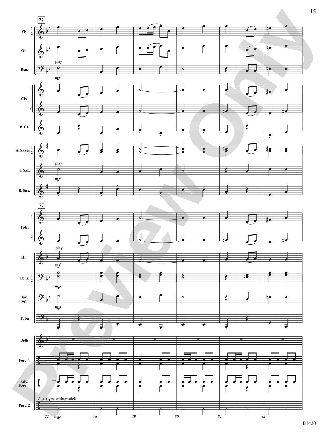 Spirit of Liberty: Concert Band Conductor Score & Parts