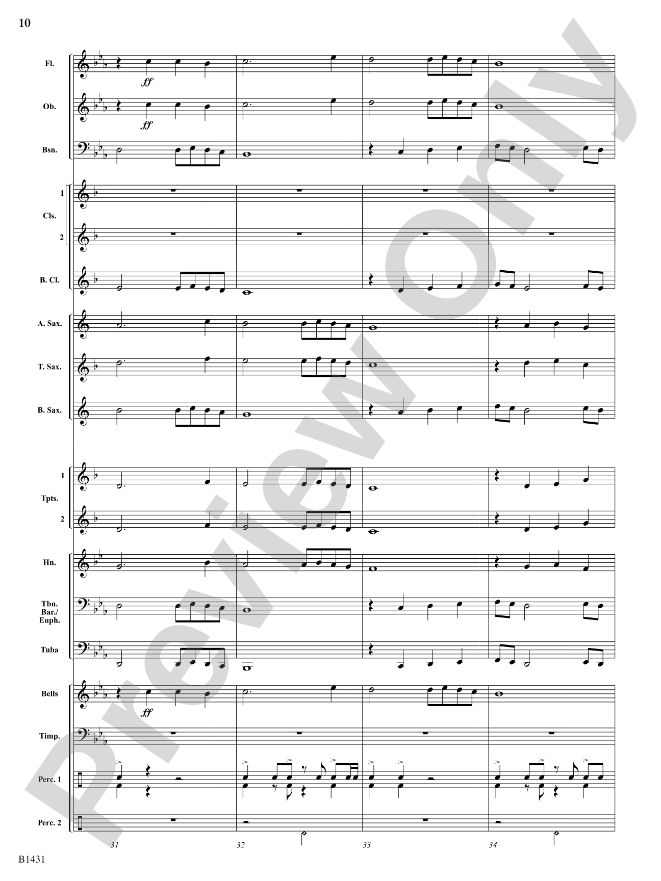 Fantasy on an Old English Melody: Concert Band Conductor Score & Parts