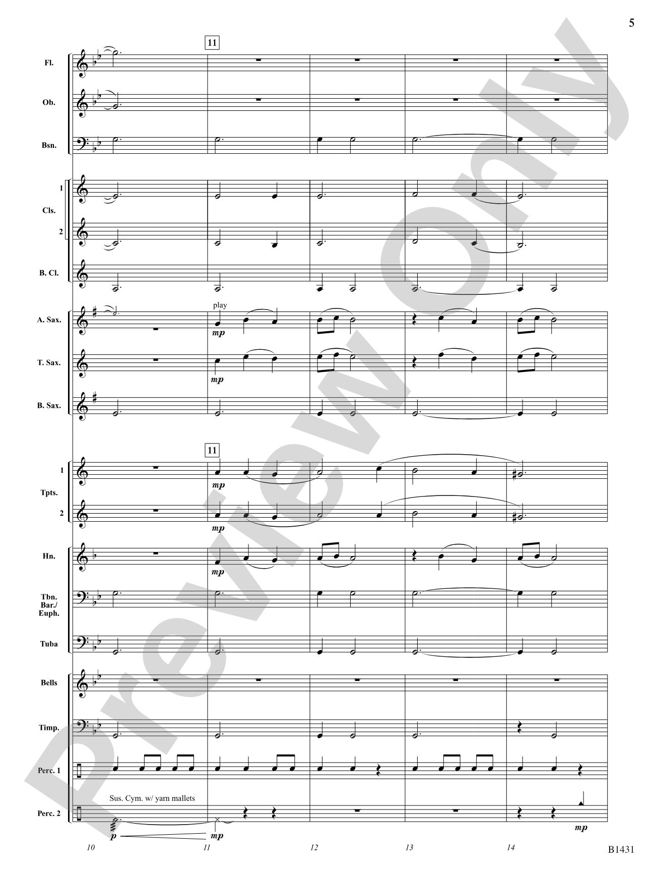 Fantasy on an Old English Melody: Concert Band Conductor Score & Parts
