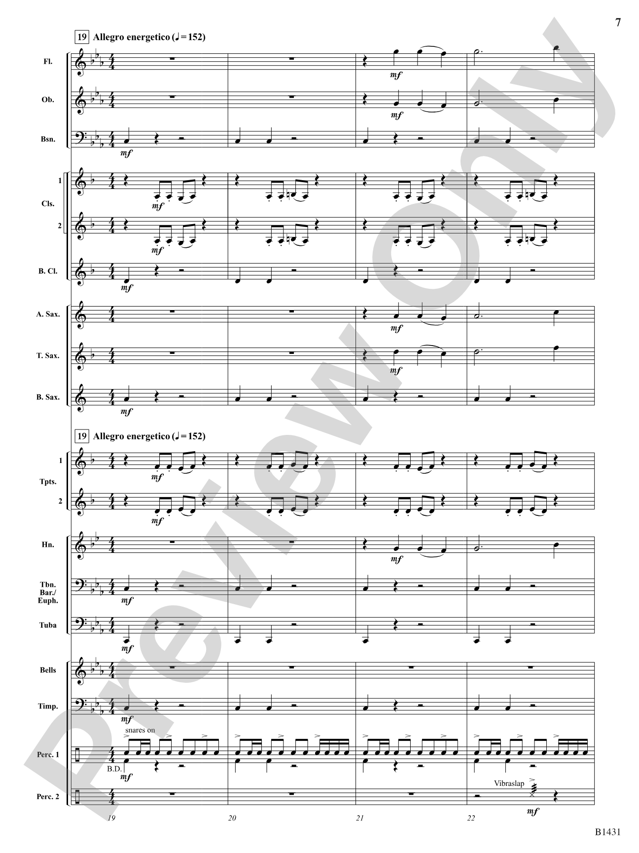 Fantasy on an Old English Melody: Concert Band Conductor Score & Parts