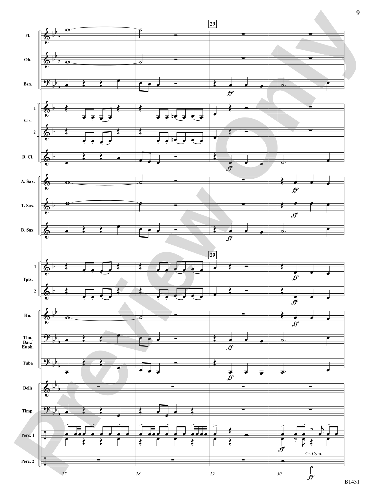 Fantasy on an Old English Melody: Concert Band Conductor Score & Parts