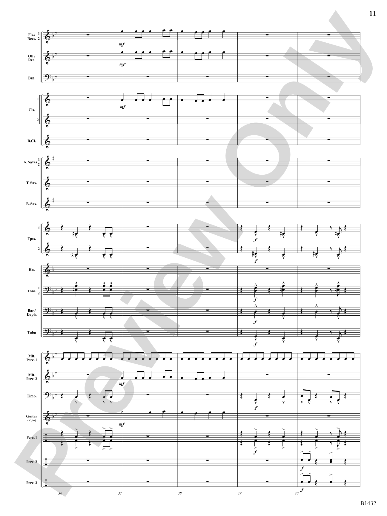 Kitsune: The Fox Spirits: Concert Band Conductor Score & Parts