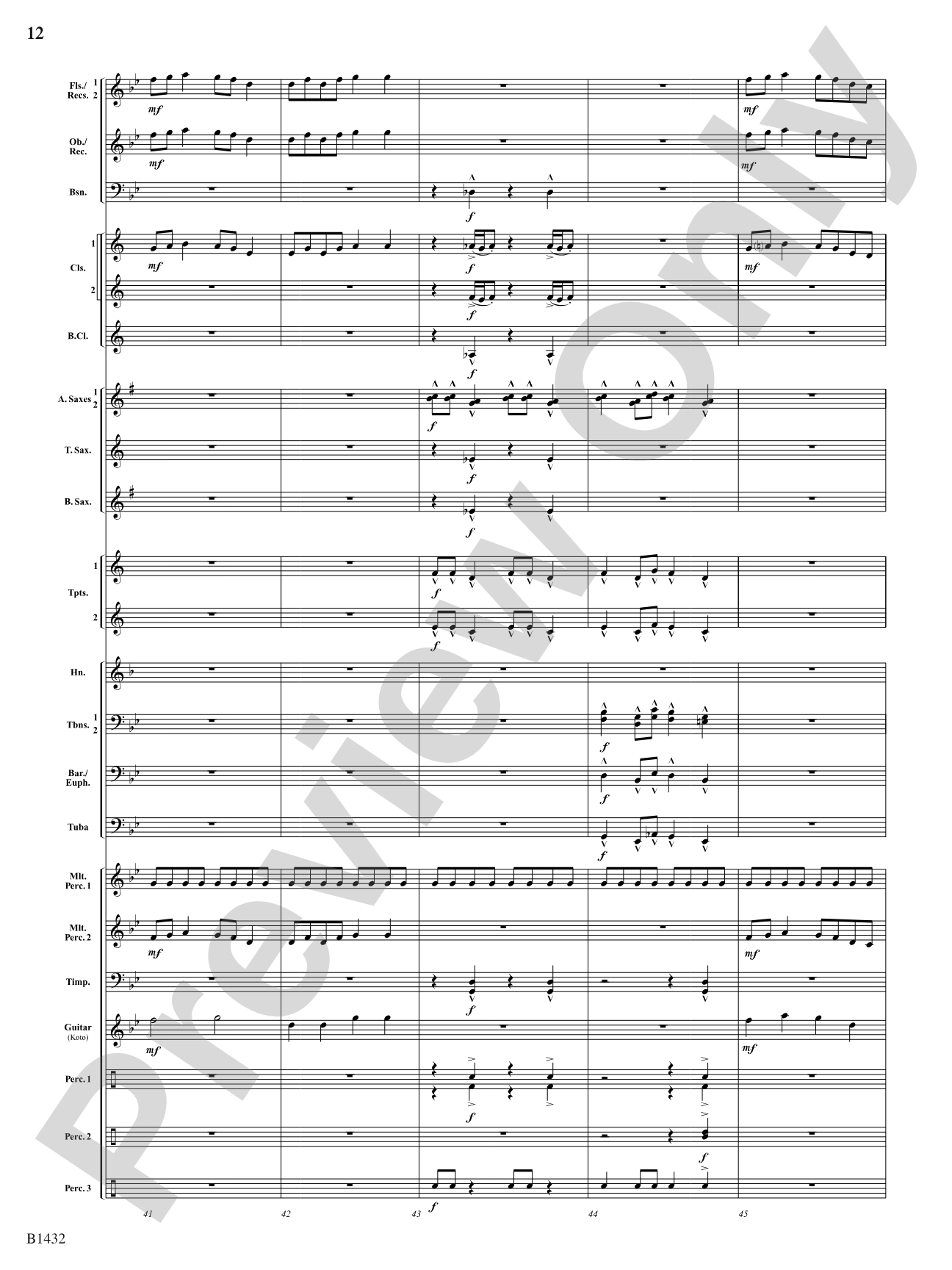 Kitsune: The Fox Spirits: Concert Band Conductor Score & Parts