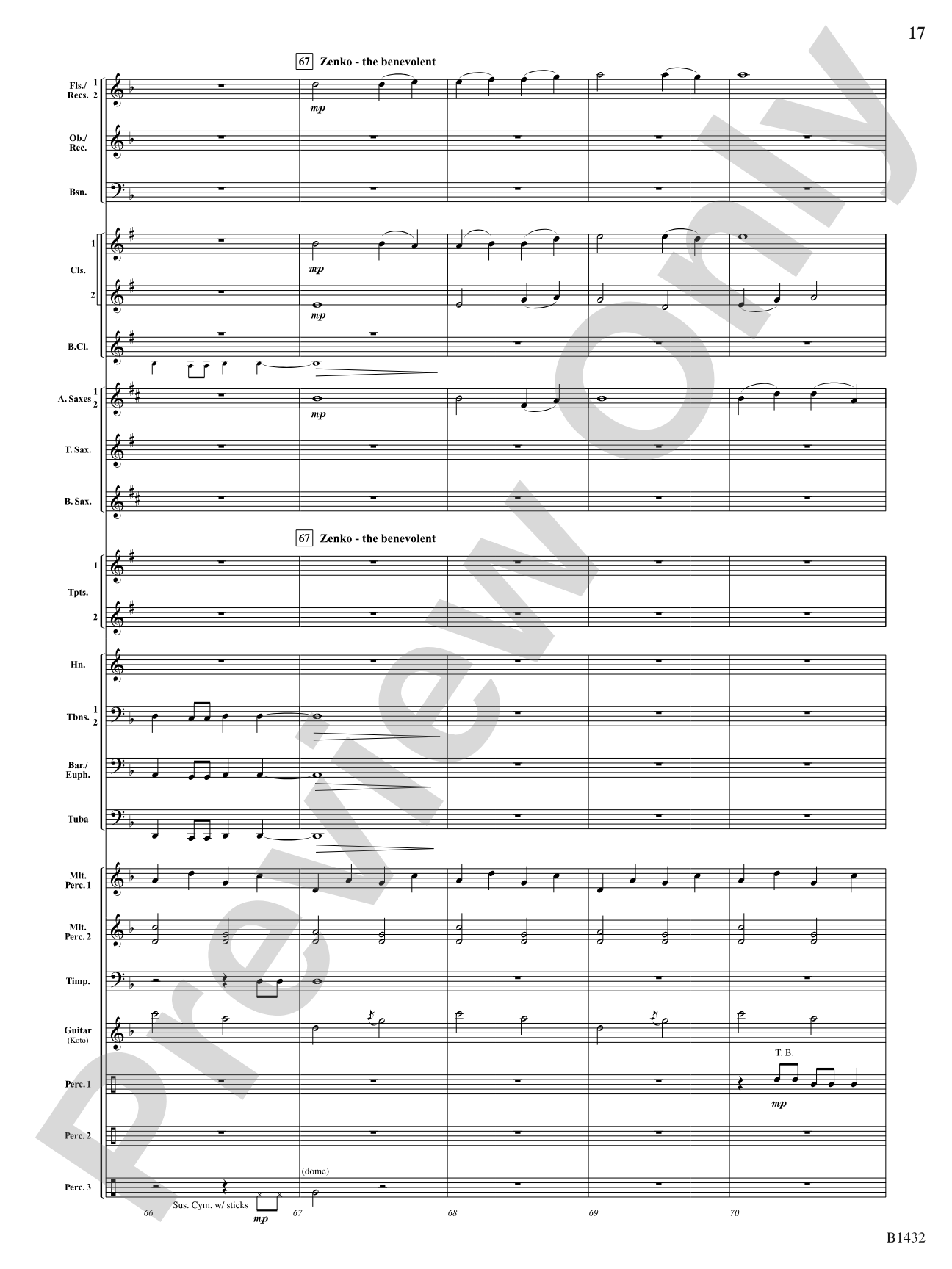 Kitsune: The Fox Spirits: Concert Band Conductor Score & Parts