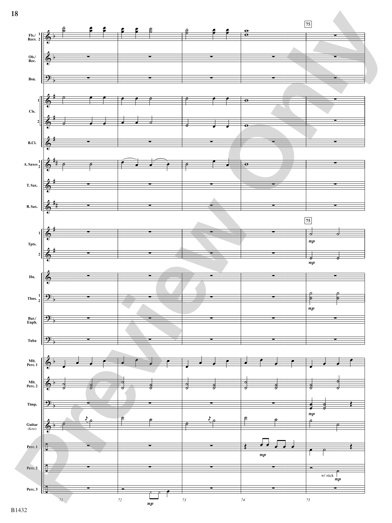 Kitsune: The Fox Spirits: Concert Band Conductor Score & Parts