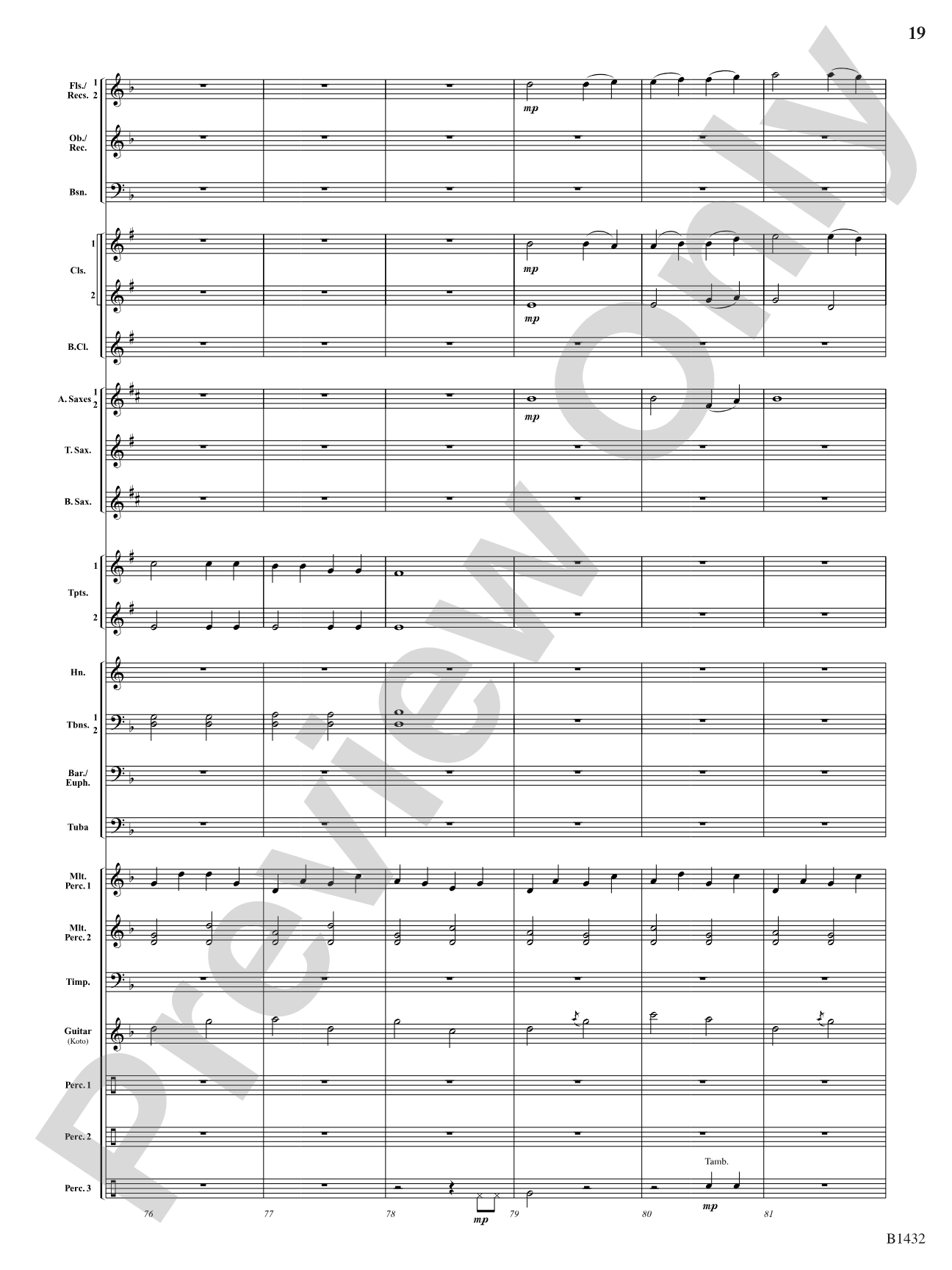 Kitsune: The Fox Spirits: Concert Band Conductor Score & Parts