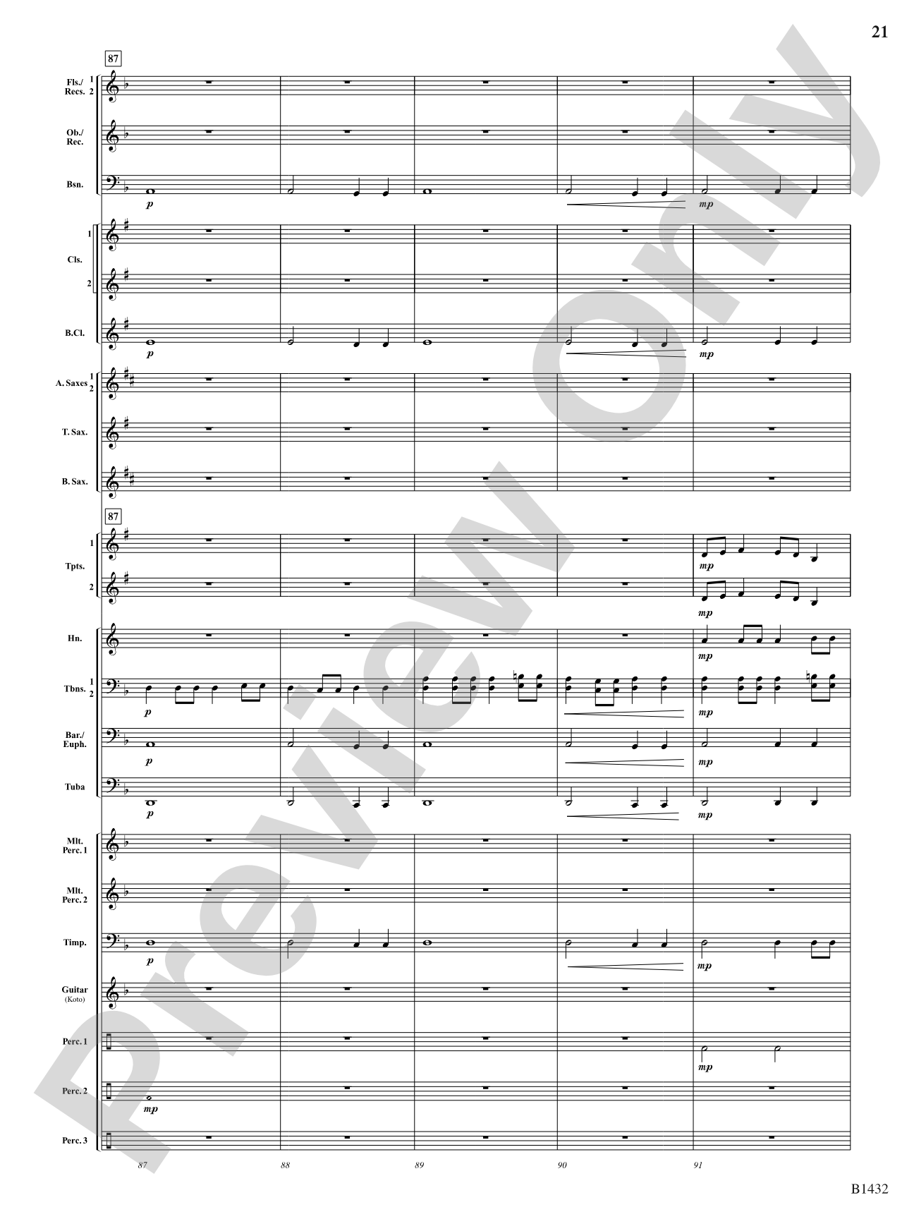 Kitsune: The Fox Spirits: Concert Band Conductor Score & Parts