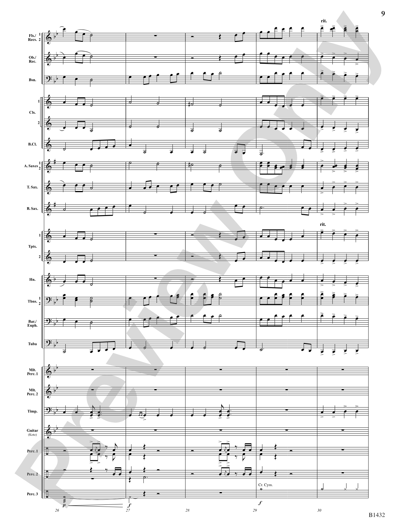 Kitsune: The Fox Spirits: Concert Band Conductor Score & Parts
