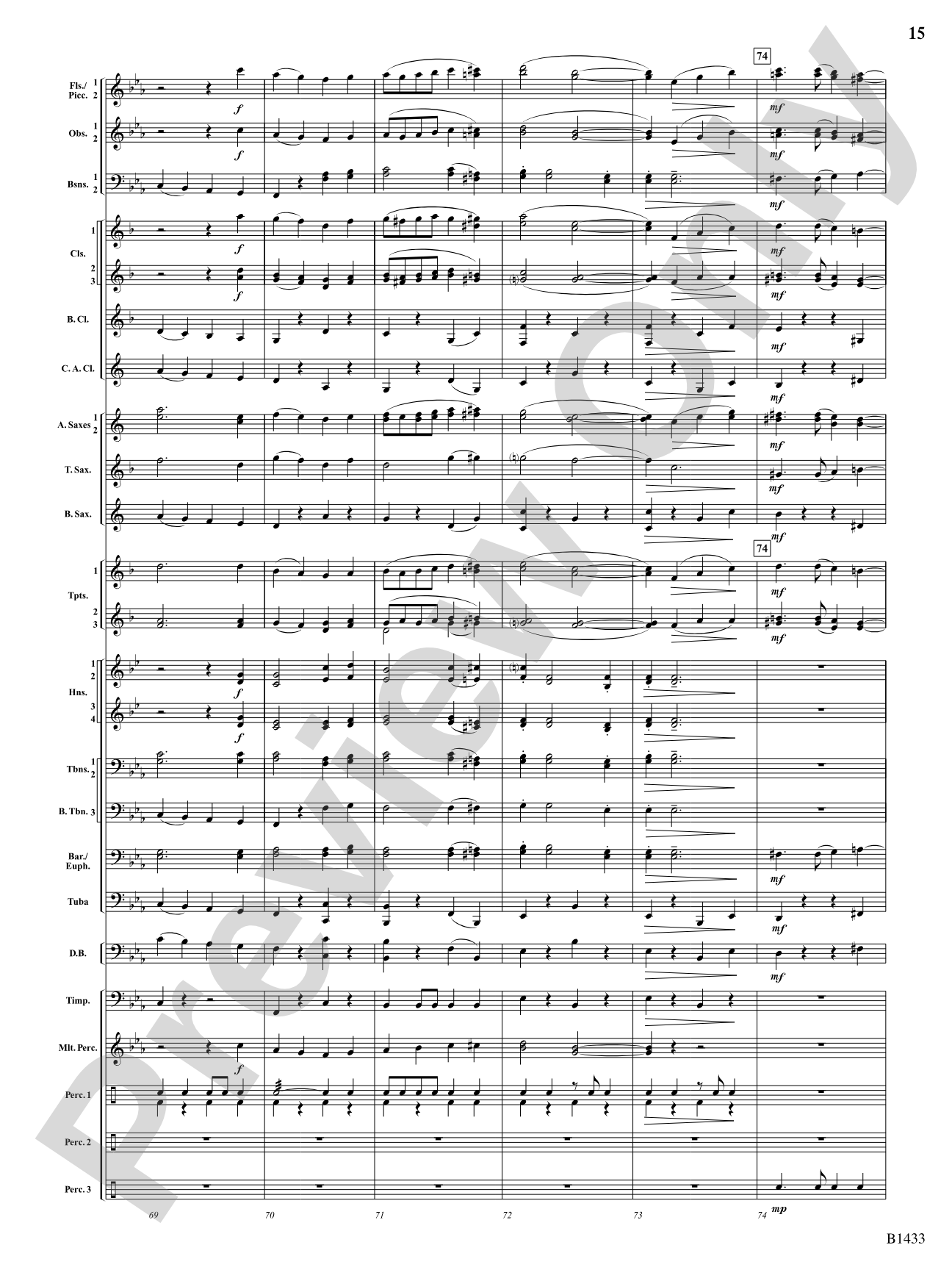 Declaration and Dance: Concert Band Conductor Score & Parts