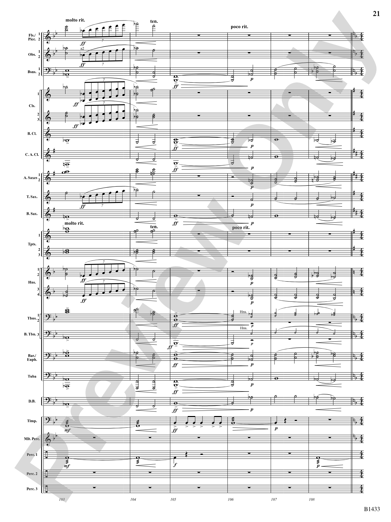 Declaration and Dance: Concert Band Conductor Score & Parts