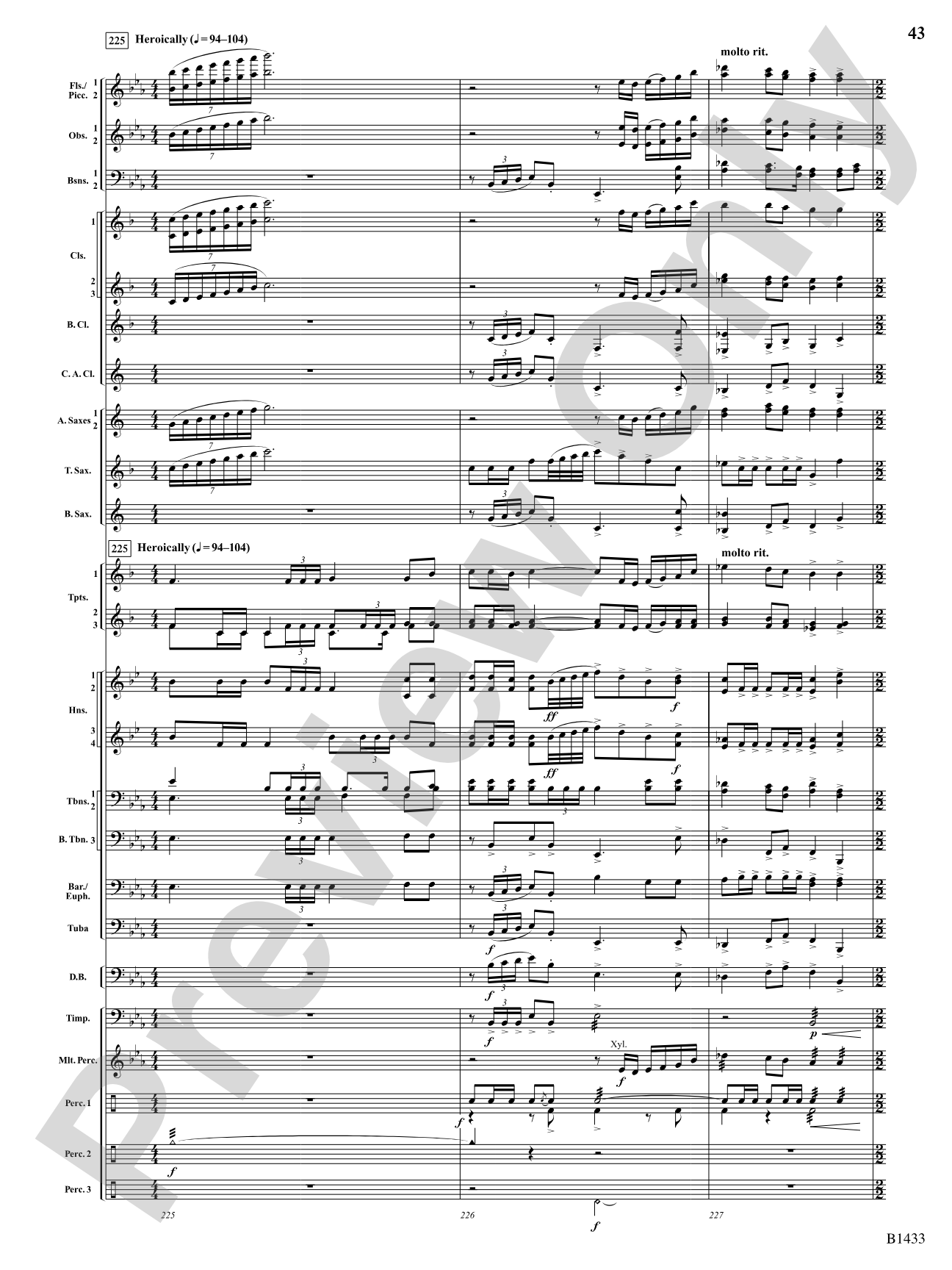 Declaration and Dance: Concert Band Conductor Score & Parts