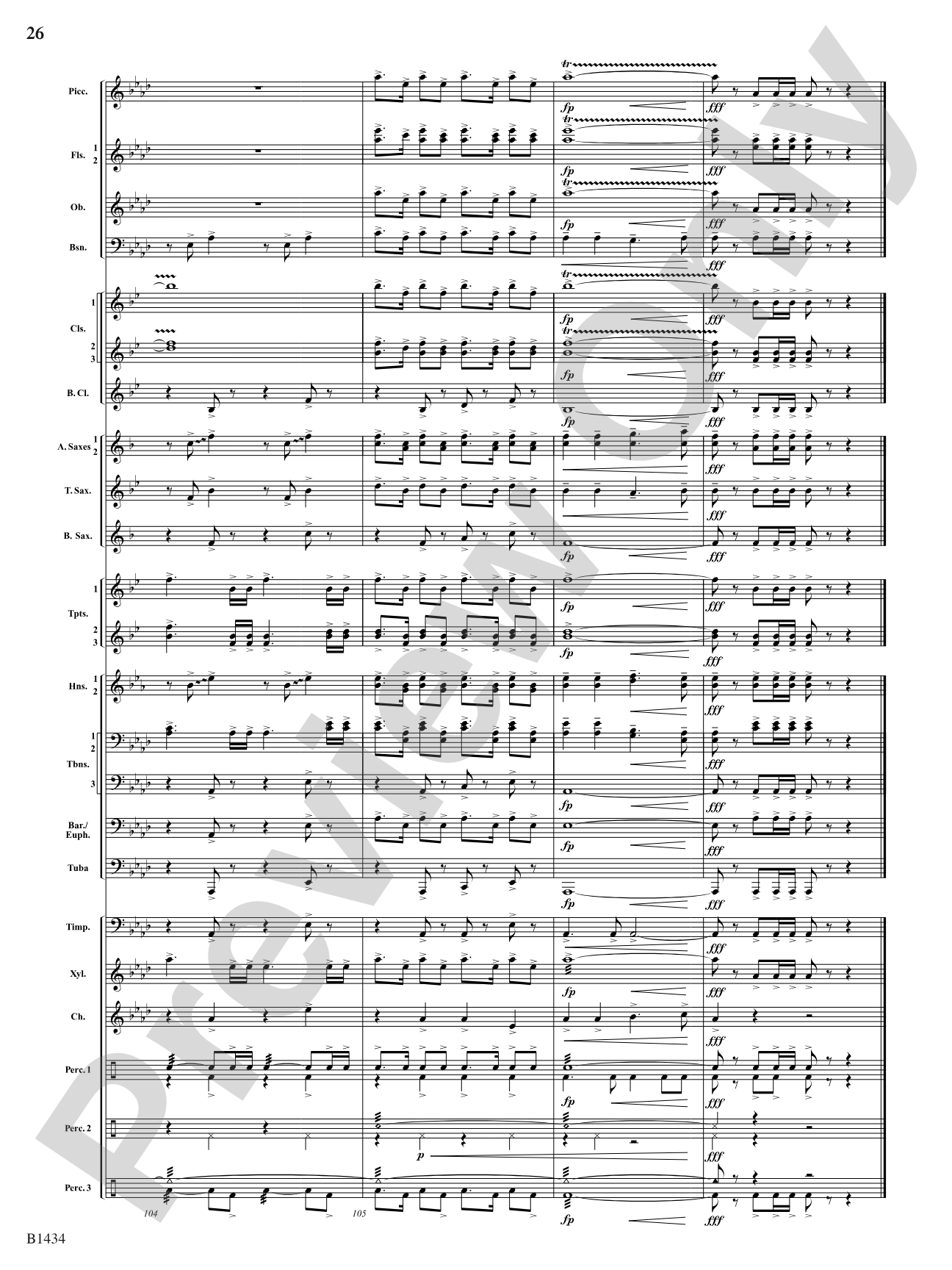 A Frontier Fought and a City Found: Concert Band Conductor Score & Parts