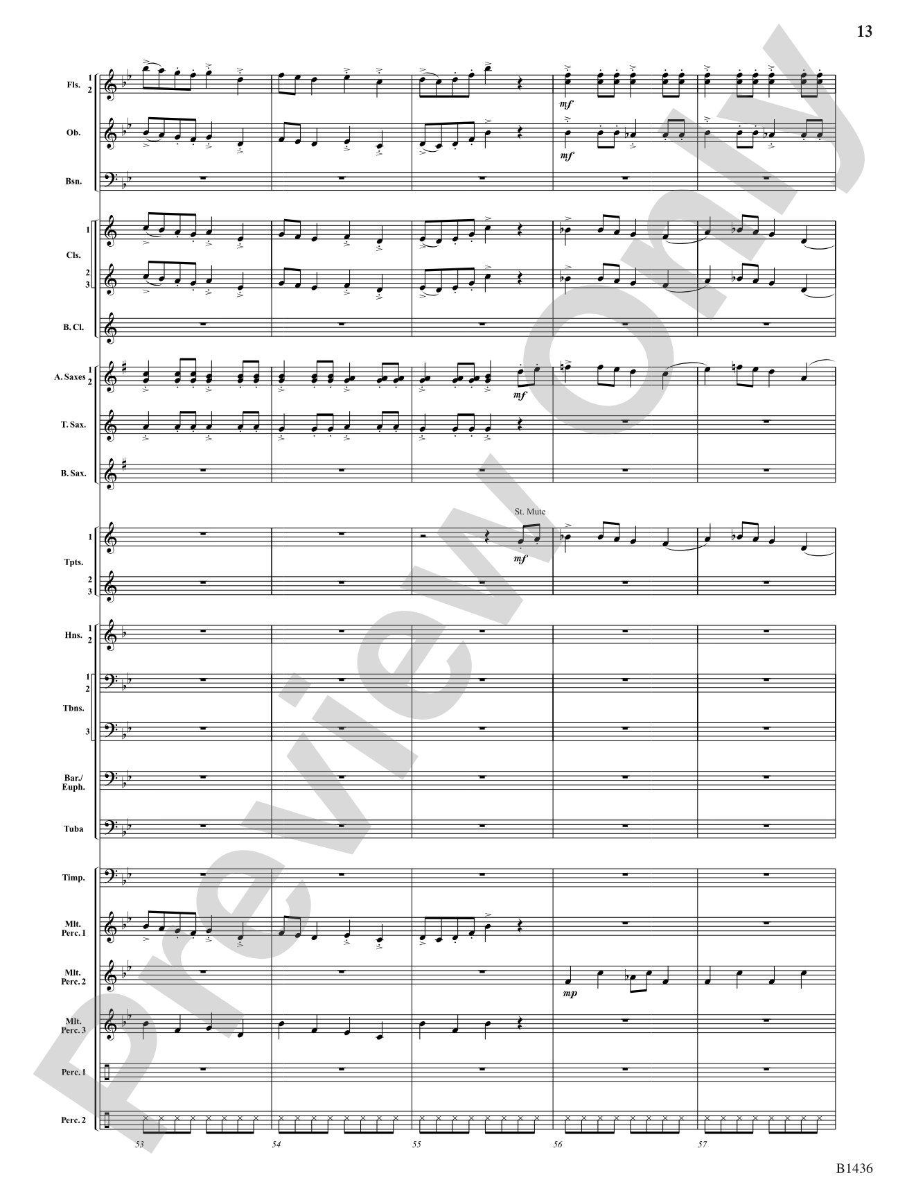 The Heart of Madness: Concert Band Conductor Score & Parts
