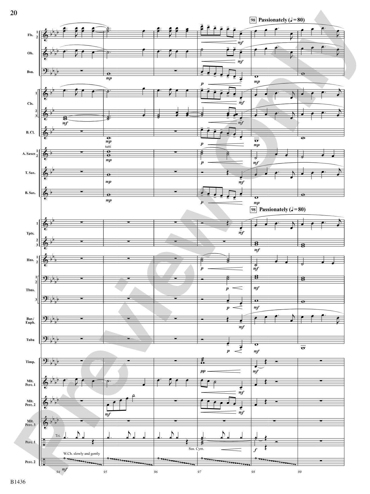 The Heart of Madness: Concert Band Conductor Score & Parts