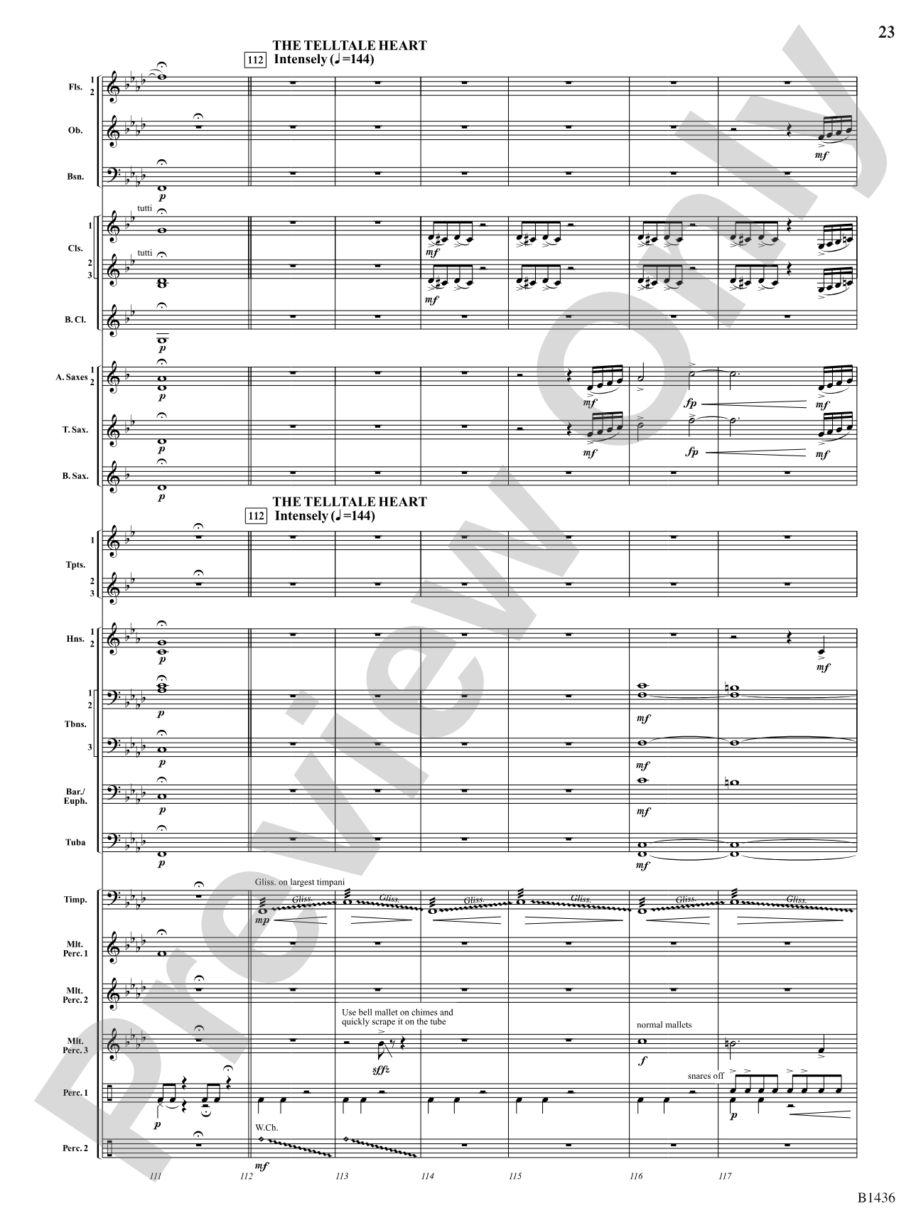The Heart of Madness: Concert Band Conductor Score & Parts