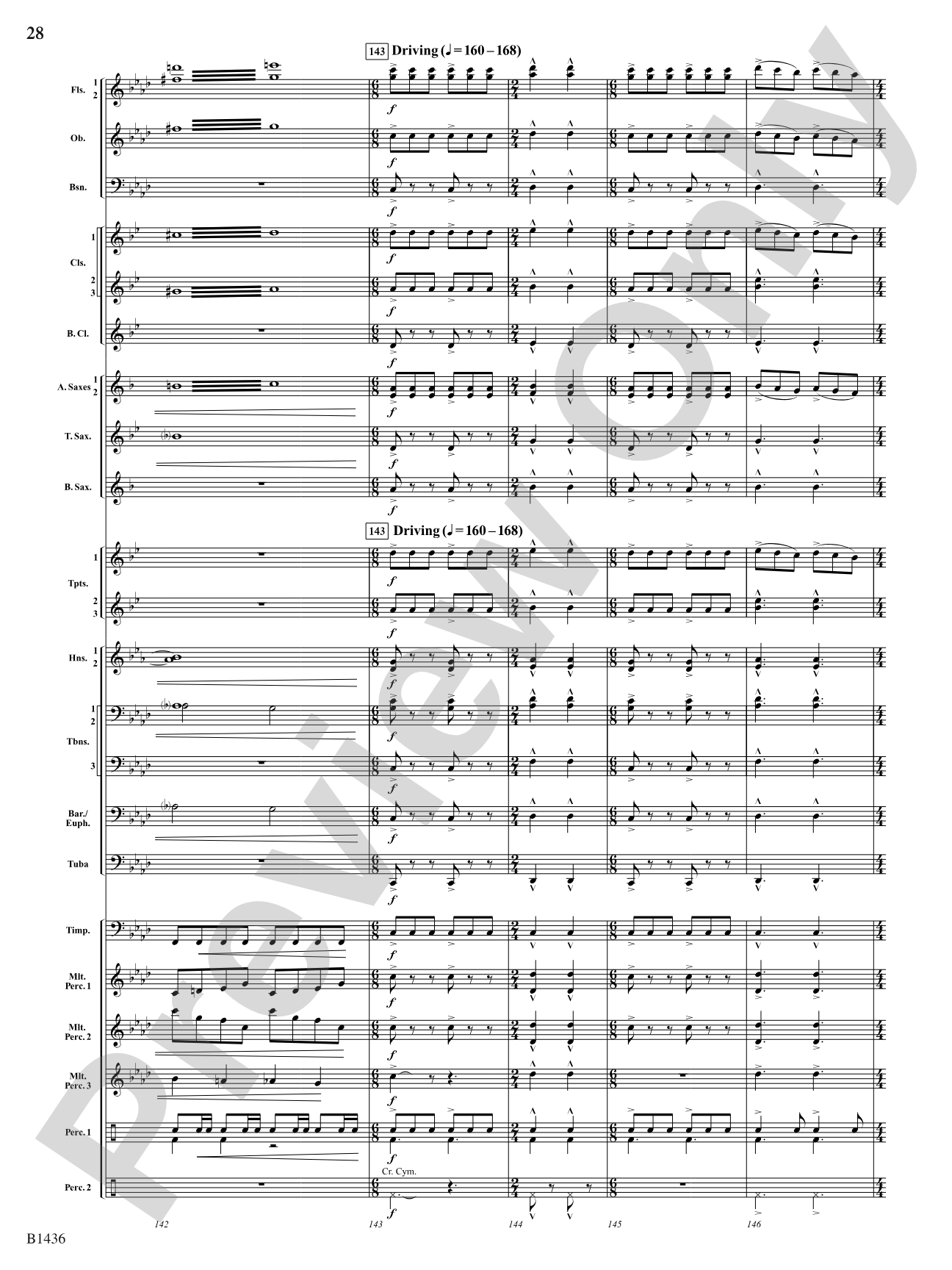 The Heart of Madness: Concert Band Conductor Score & Parts