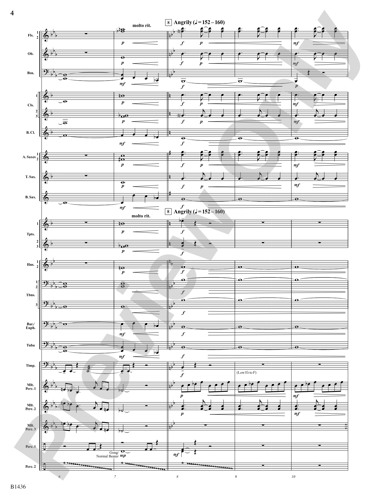 The Heart of Madness: Concert Band Conductor Score & Parts