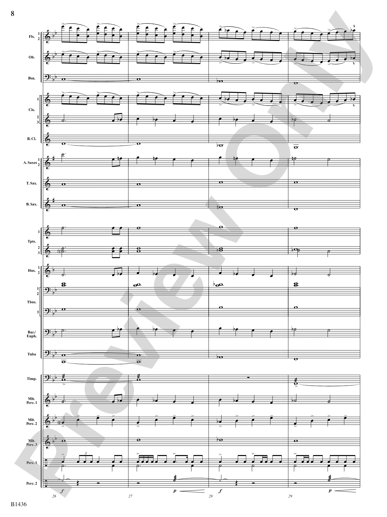 The Heart of Madness: Concert Band Conductor Score & Parts