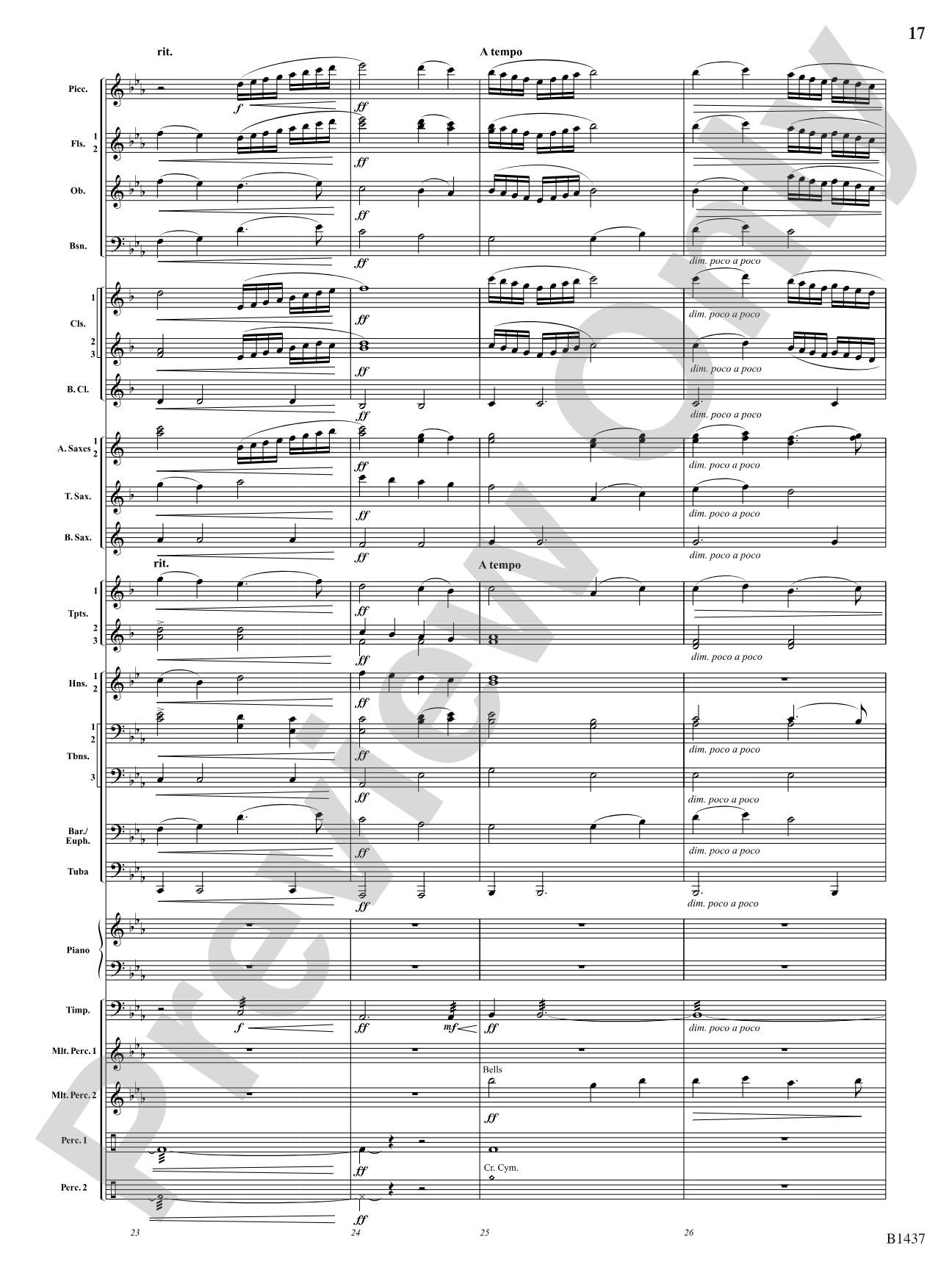 Elements (Petite Symphony): Concert Band Conductor Score & Parts
