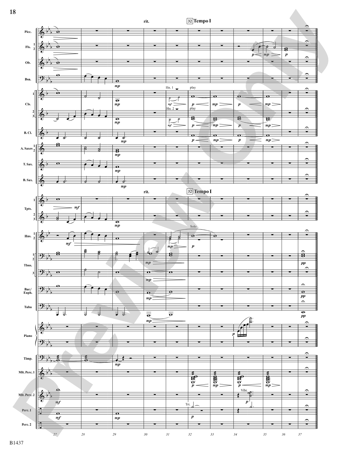 Elements (Petite Symphony): Concert Band Conductor Score & Parts