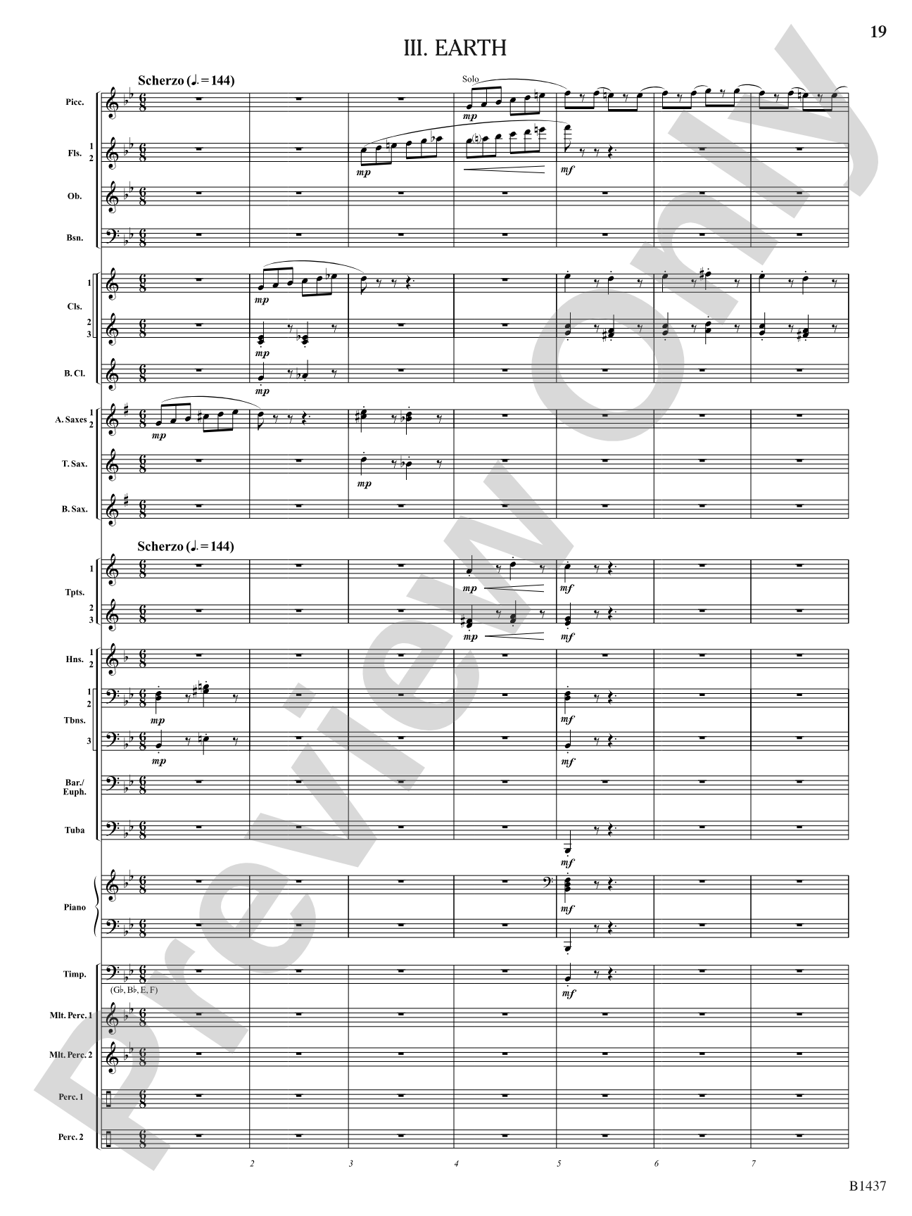 Elements (Petite Symphony): Concert Band Conductor Score & Parts