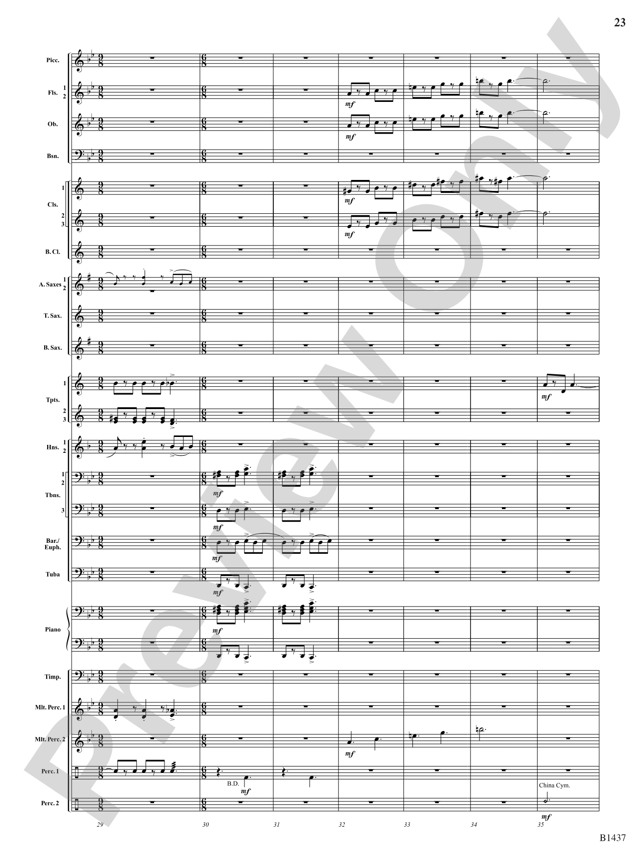 Elements (Petite Symphony): Concert Band Conductor Score & Parts