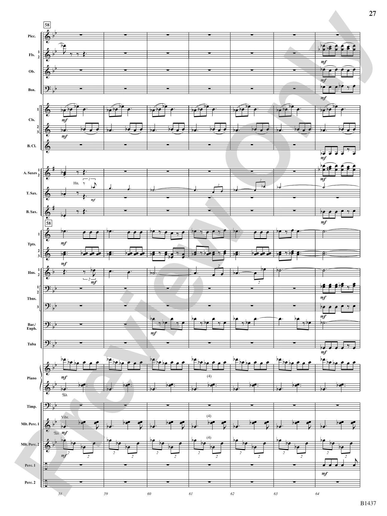 Elements (Petite Symphony): Concert Band Conductor Score & Parts