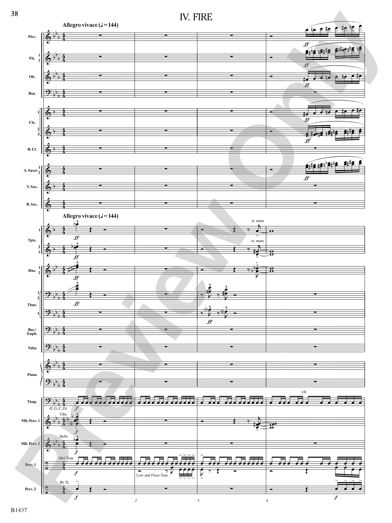 Elements (Petite Symphony): Concert Band Conductor Score & Parts