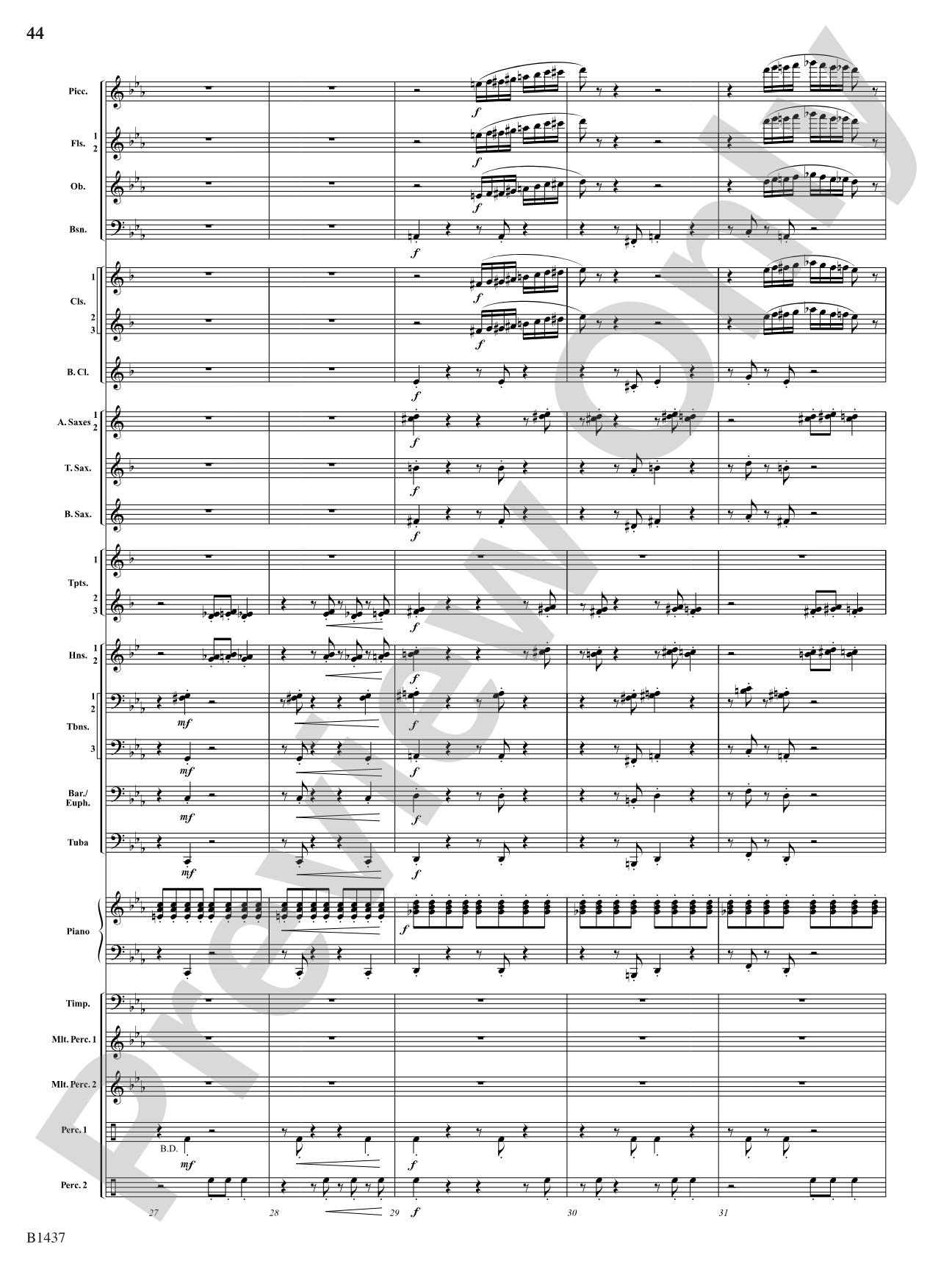 Elements (Petite Symphony): Concert Band Conductor Score & Parts