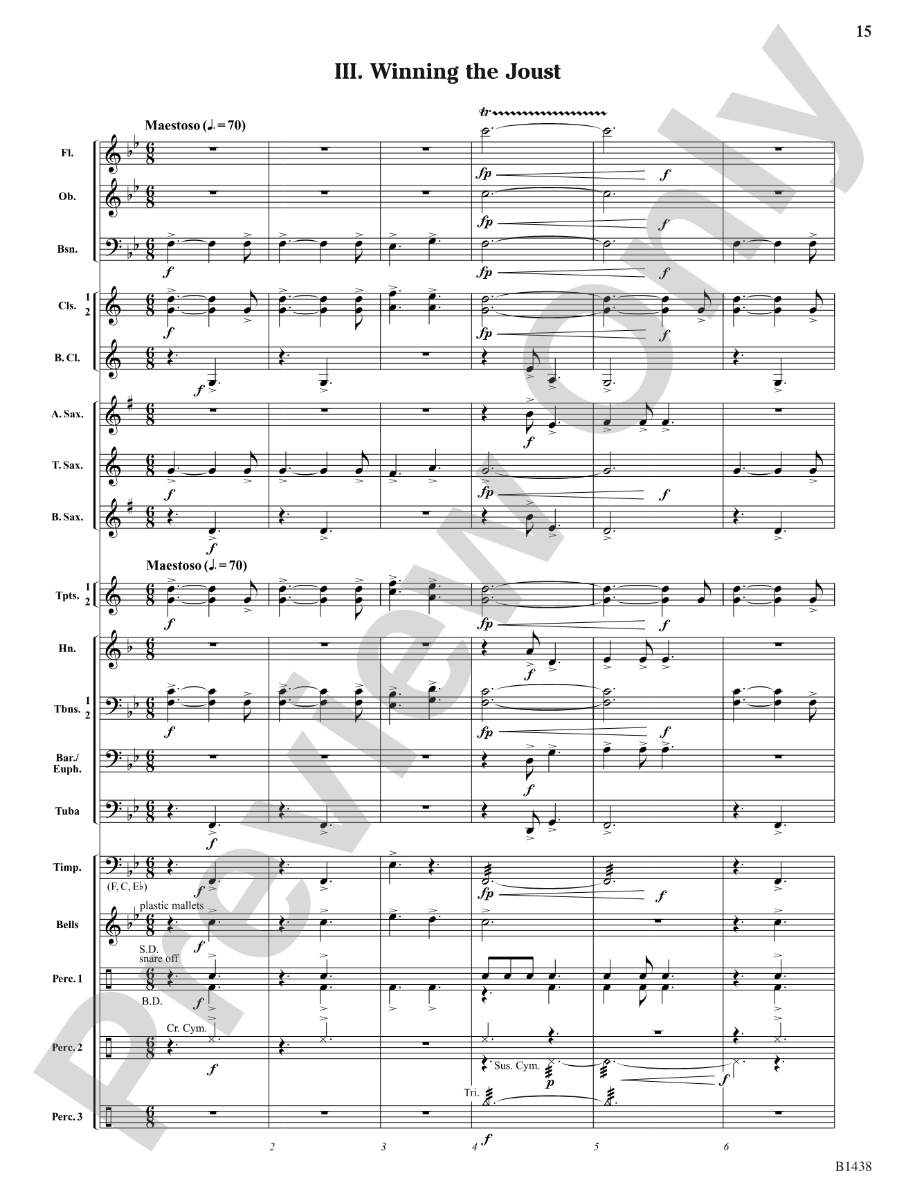 Tales of a Medieval Warrior: Concert Band Conductor Score & Parts