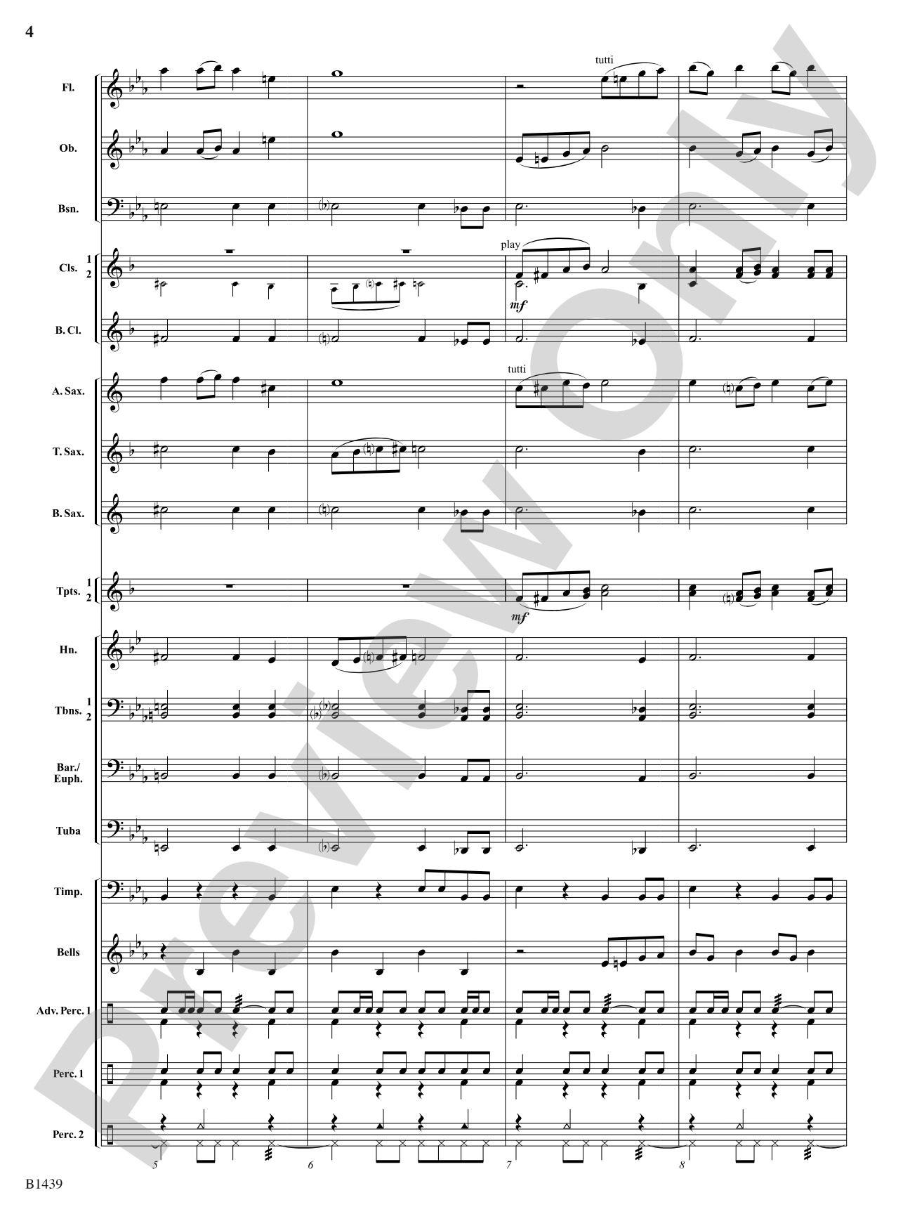 Egyptique: Concert Band Conductor Score & Parts