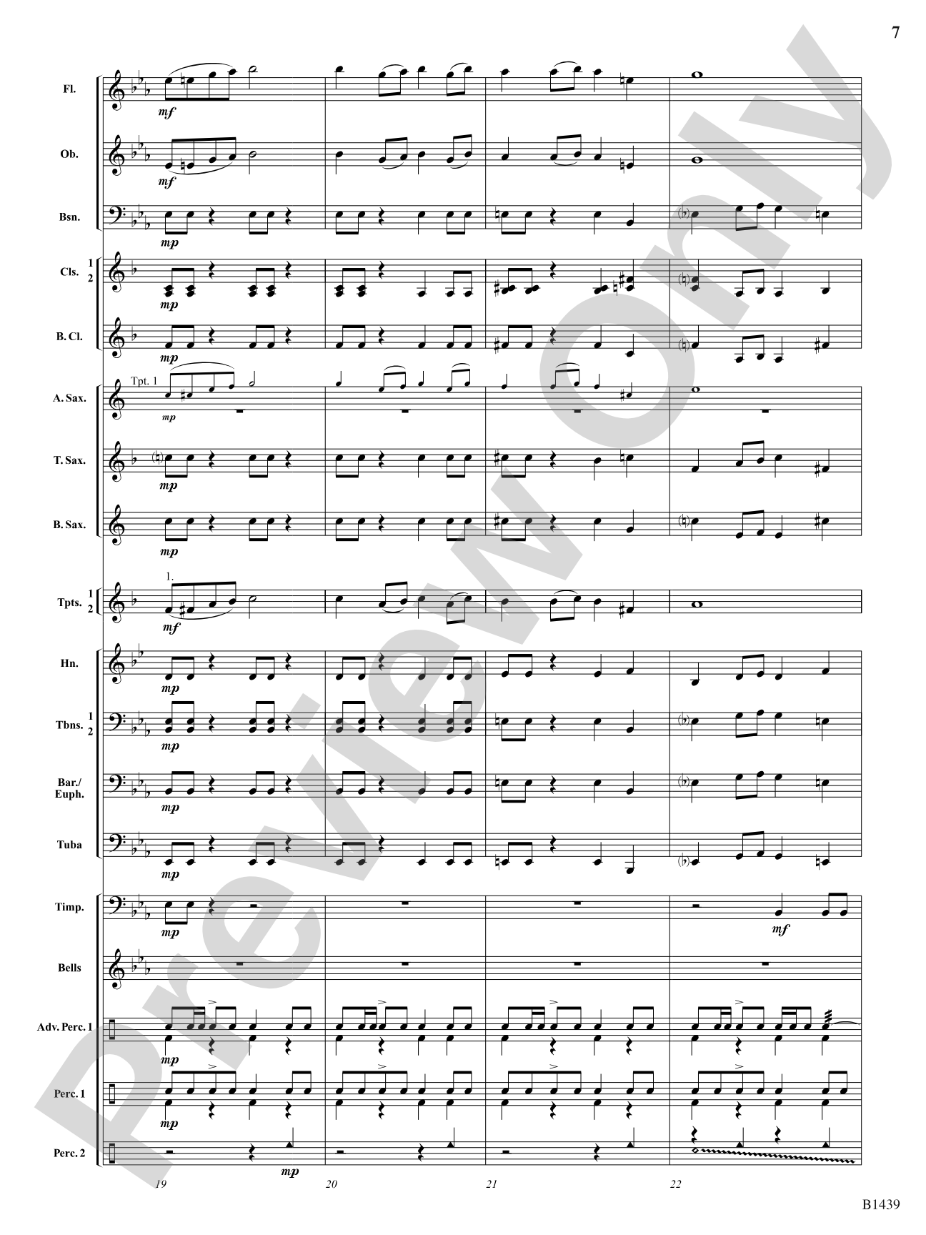 Egyptique: Concert Band Conductor Score & Parts