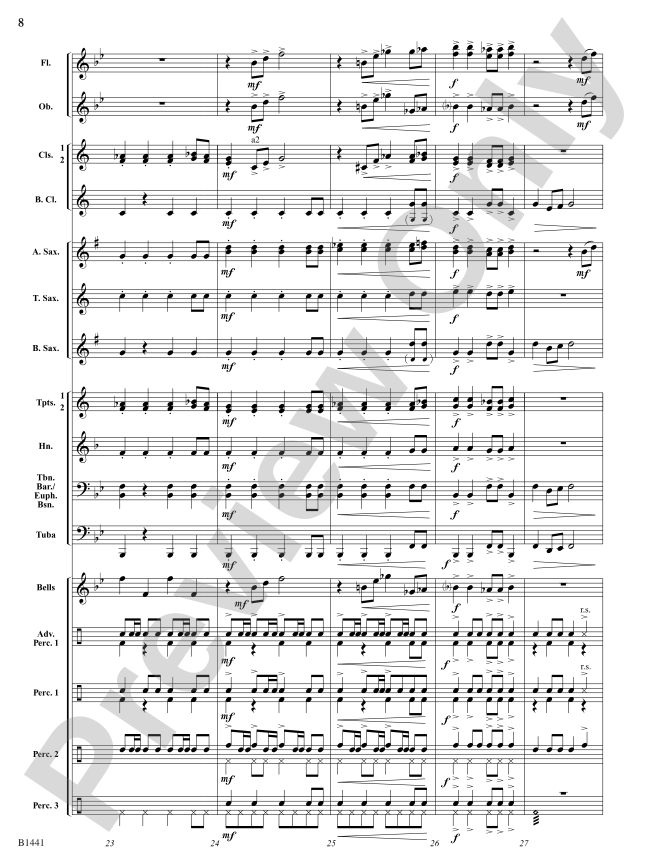 El Pato Loco (The Crazy Duck): Concert Band Conductor Score & Parts