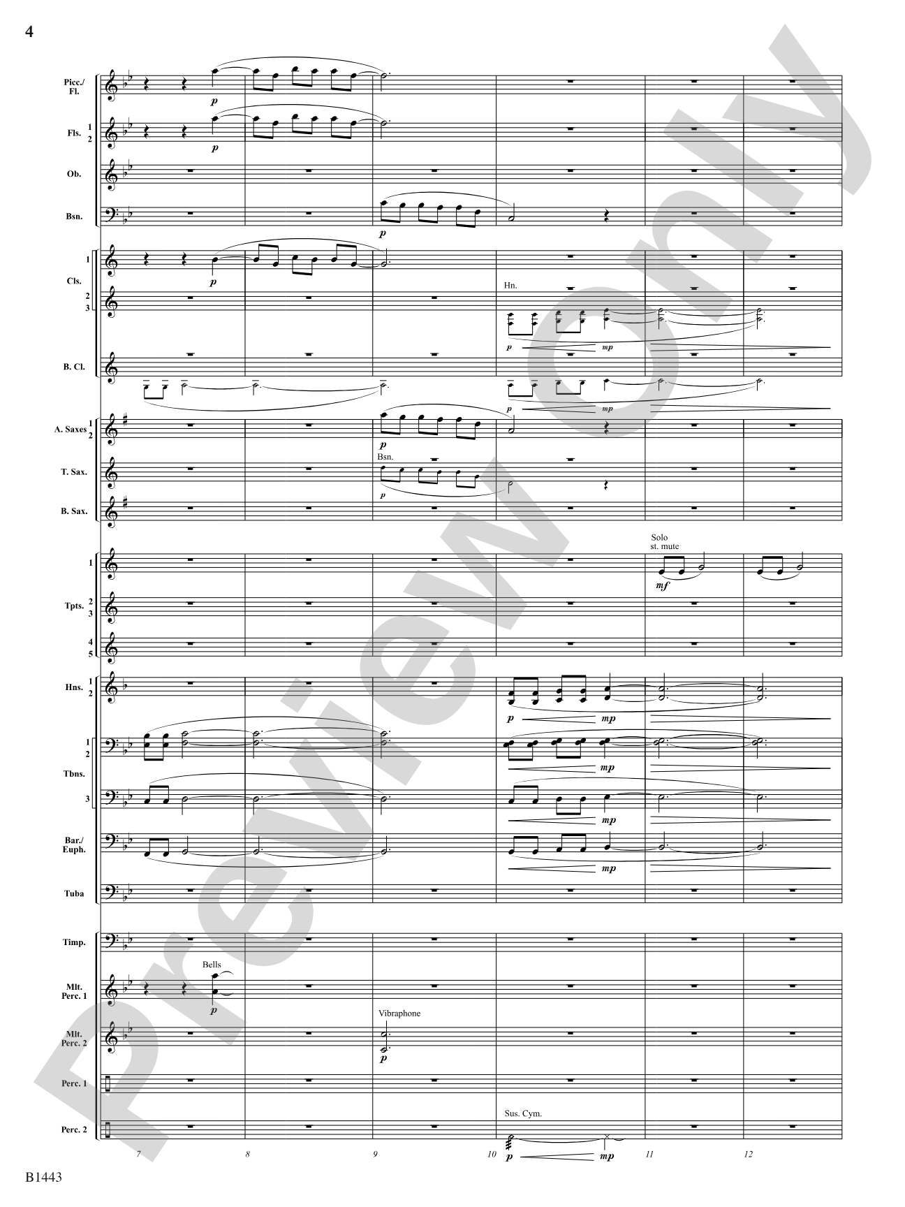 Journal for a Soldier: Concert Band Conductor Score & Parts