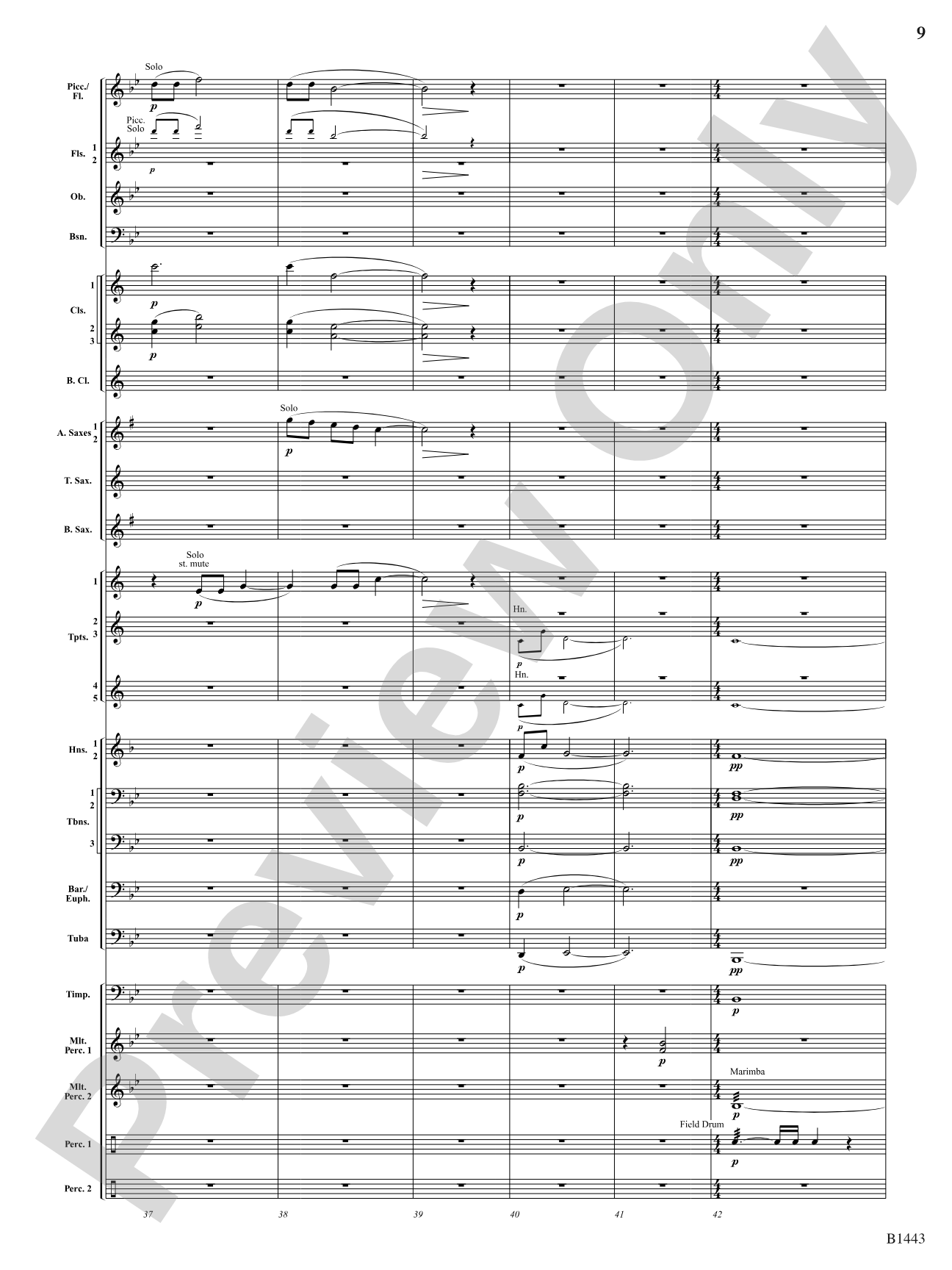 Journal for a Soldier: Concert Band Conductor Score & Parts