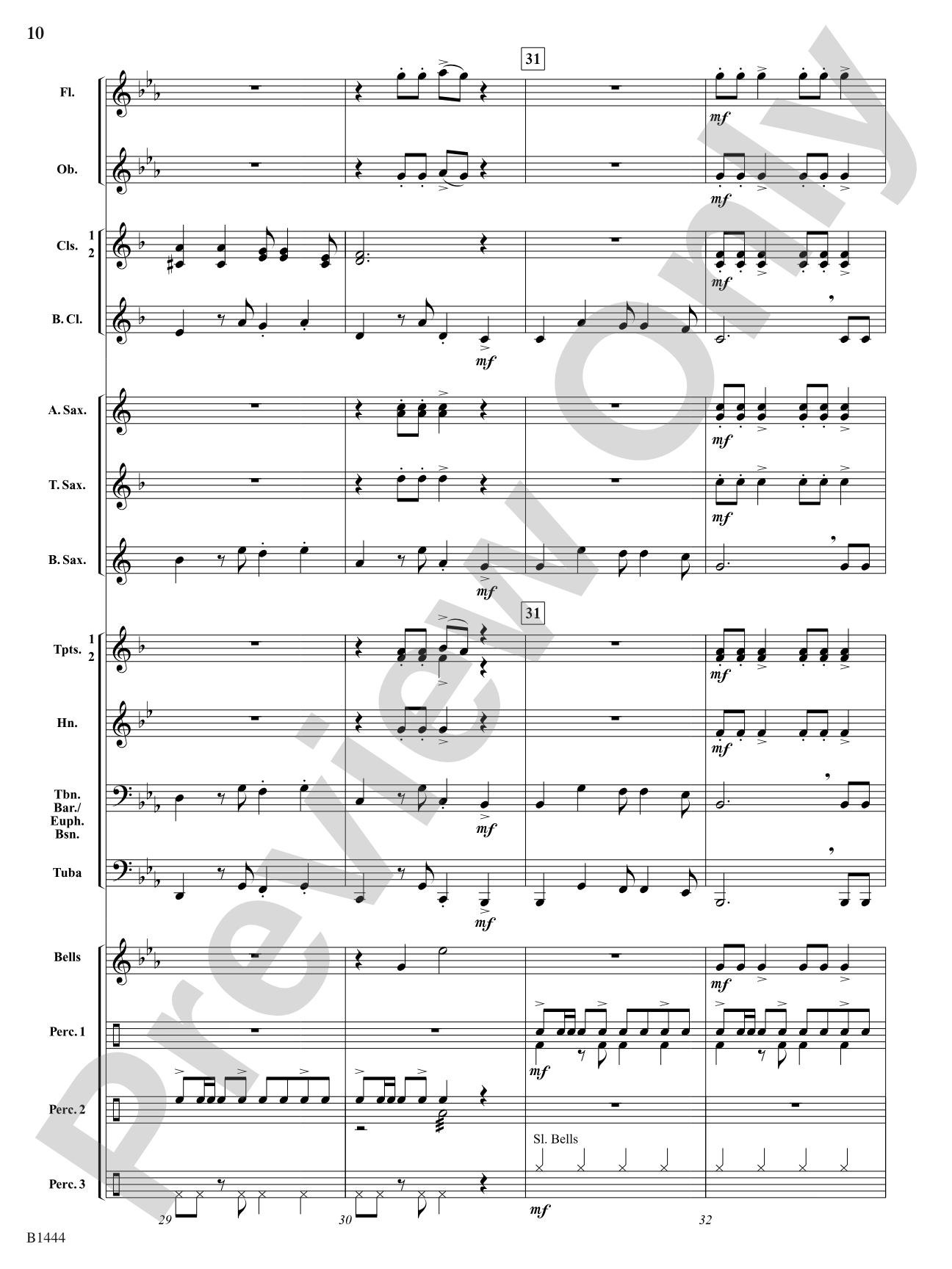 Tango Bells (Tango All the Way!): Concert Band Conductor Score & Parts