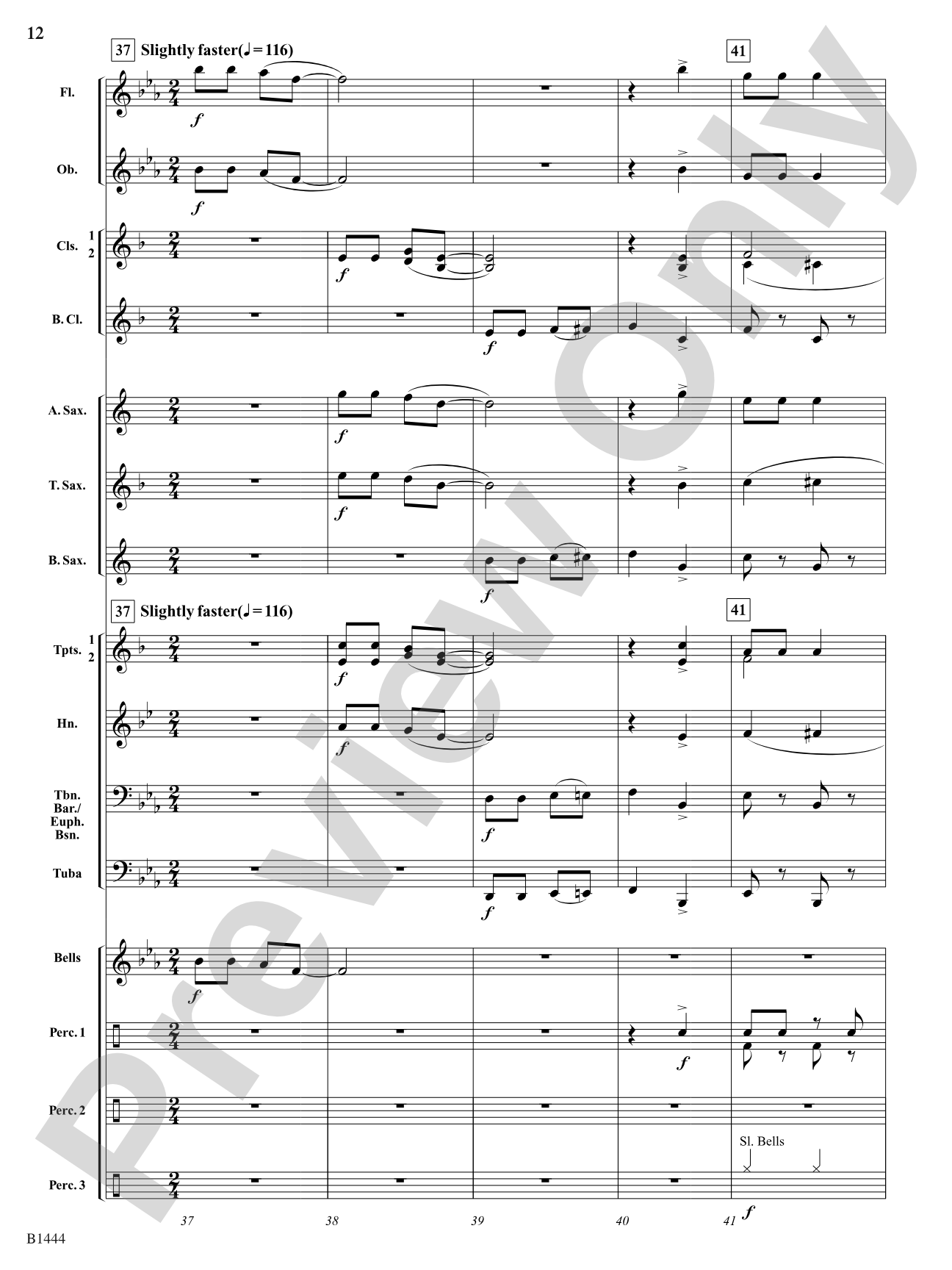 Tango Bells (Tango All the Way!): Concert Band Conductor Score & Parts