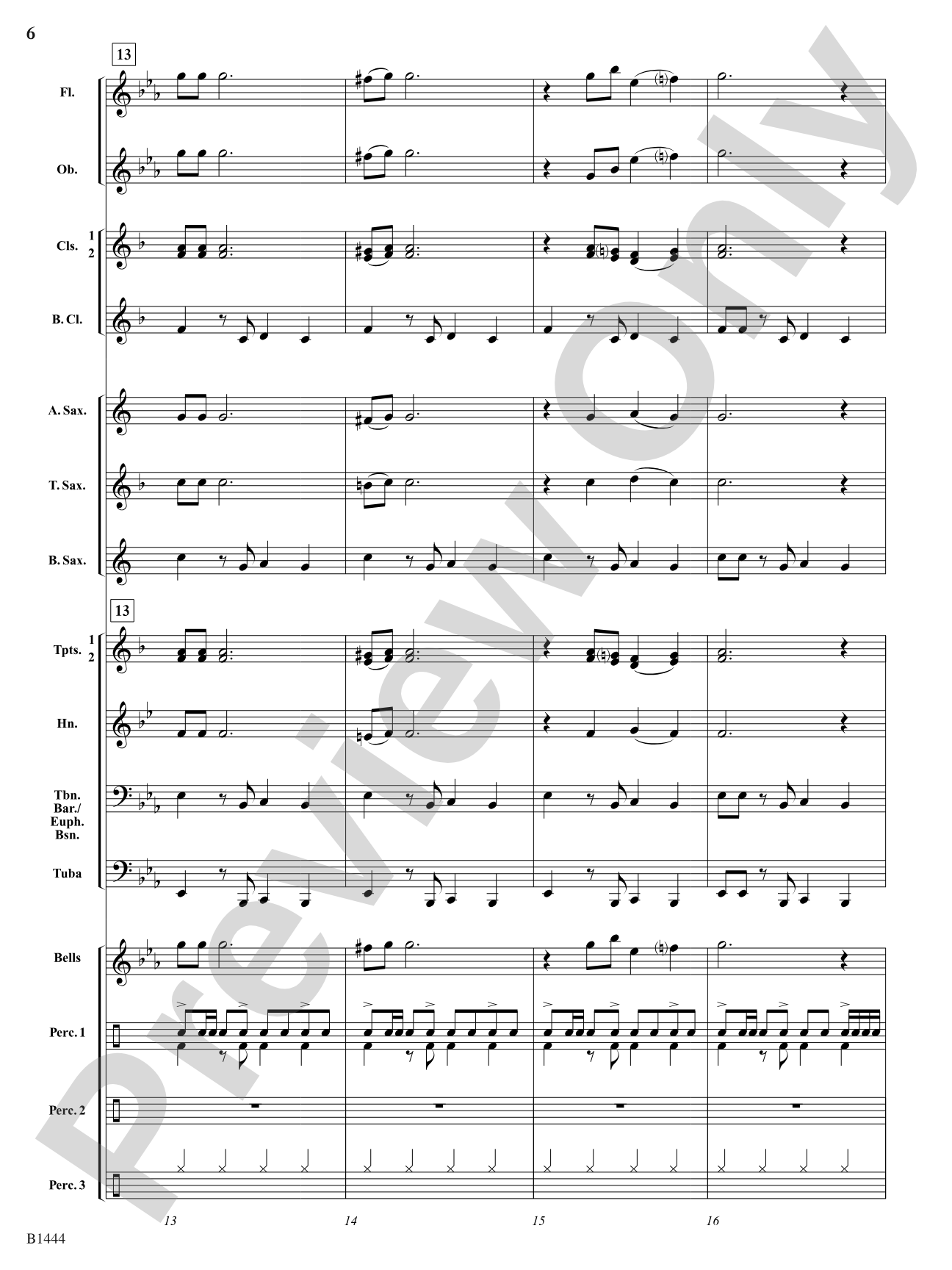 Tango Bells (Tango All the Way!): Concert Band Conductor Score & Parts