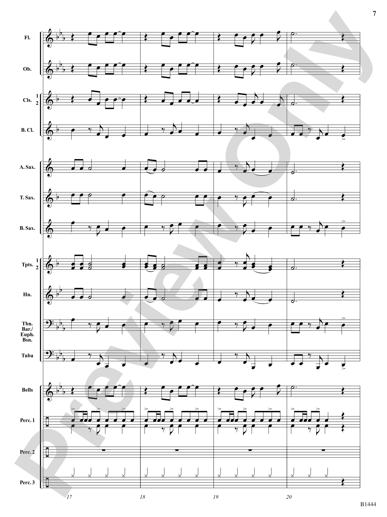 Tango Bells (Tango All the Way!): Concert Band Conductor Score & Parts