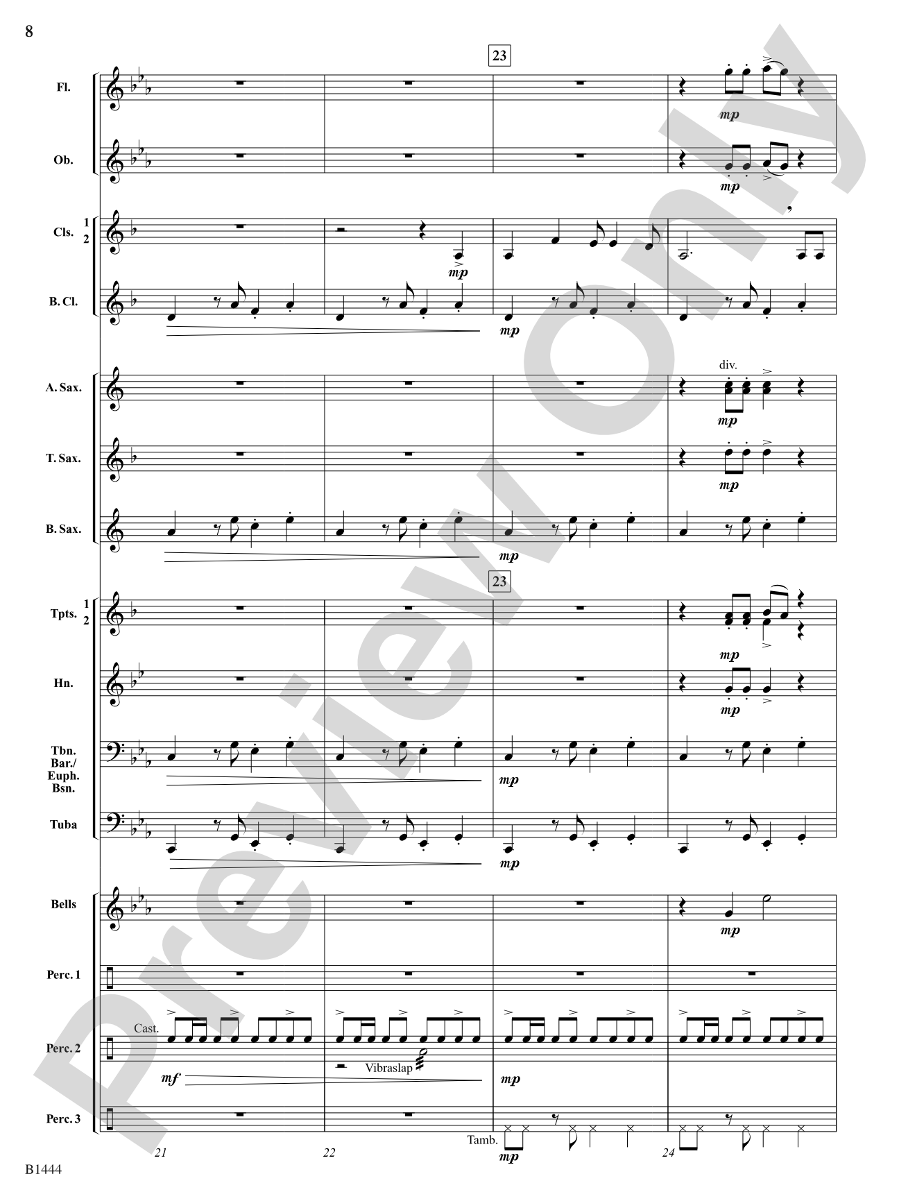 Tango Bells (Tango All the Way!): Concert Band Conductor Score & Parts